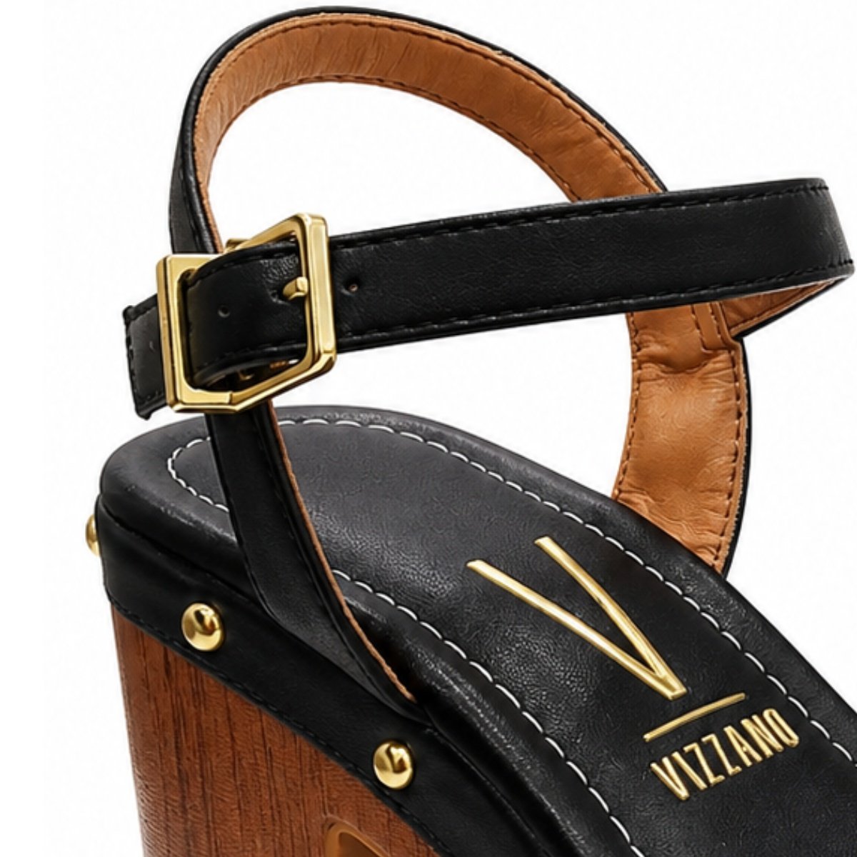 Sandalia Vizzano Feminino Preto Camel Design Sofisticado  Preto/Bege 5