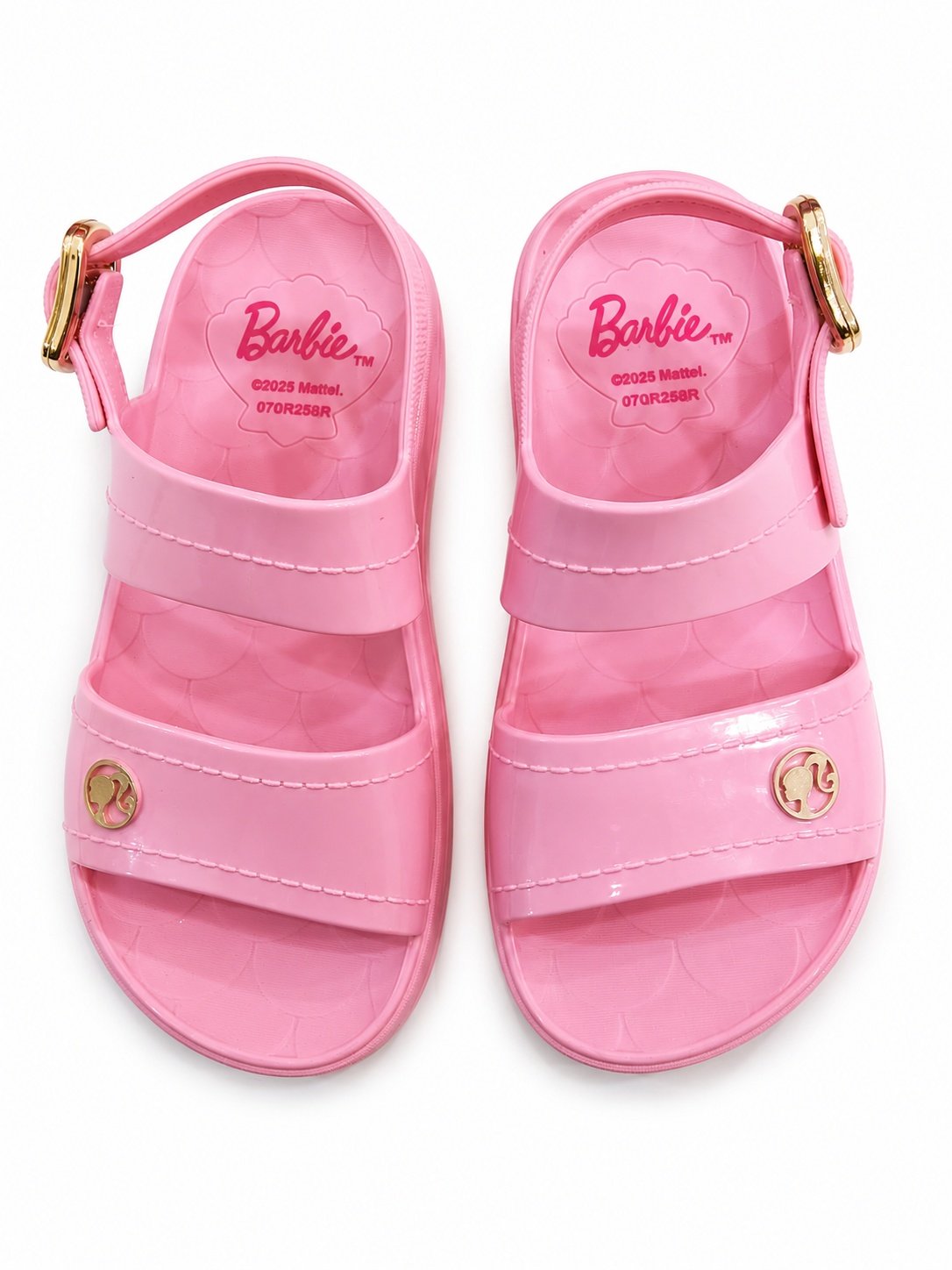 Sandalia Grendene Rosa Claro Meninas Fivela Ajustavel Leve Rosa 2