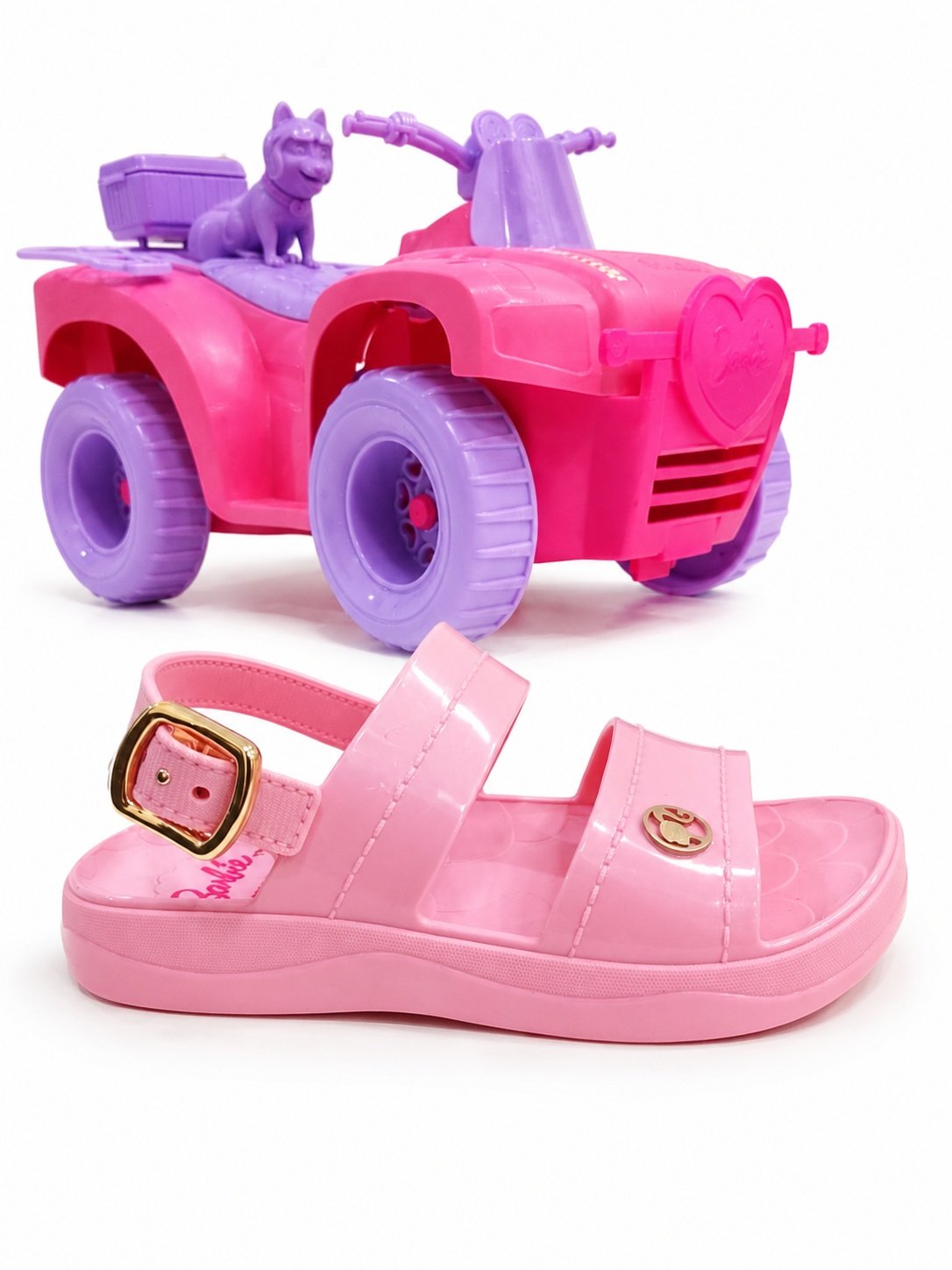 Sandalia Grendene Rosa Claro Meninas Fivela Ajustavel Leve Rosa 3