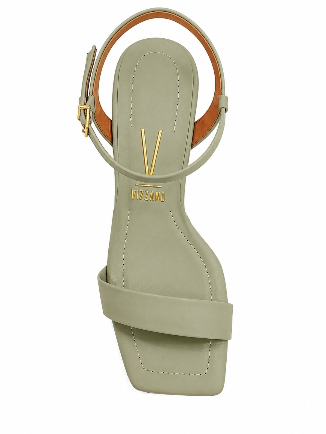 Sandalia Feminina Vizzano Verde Luna Salto Bloco Fivela Verde 5