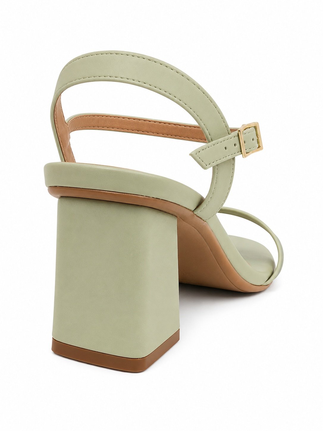 Sandalia Feminina Vizzano Verde Luna Salto Bloco Fivela Verde 6