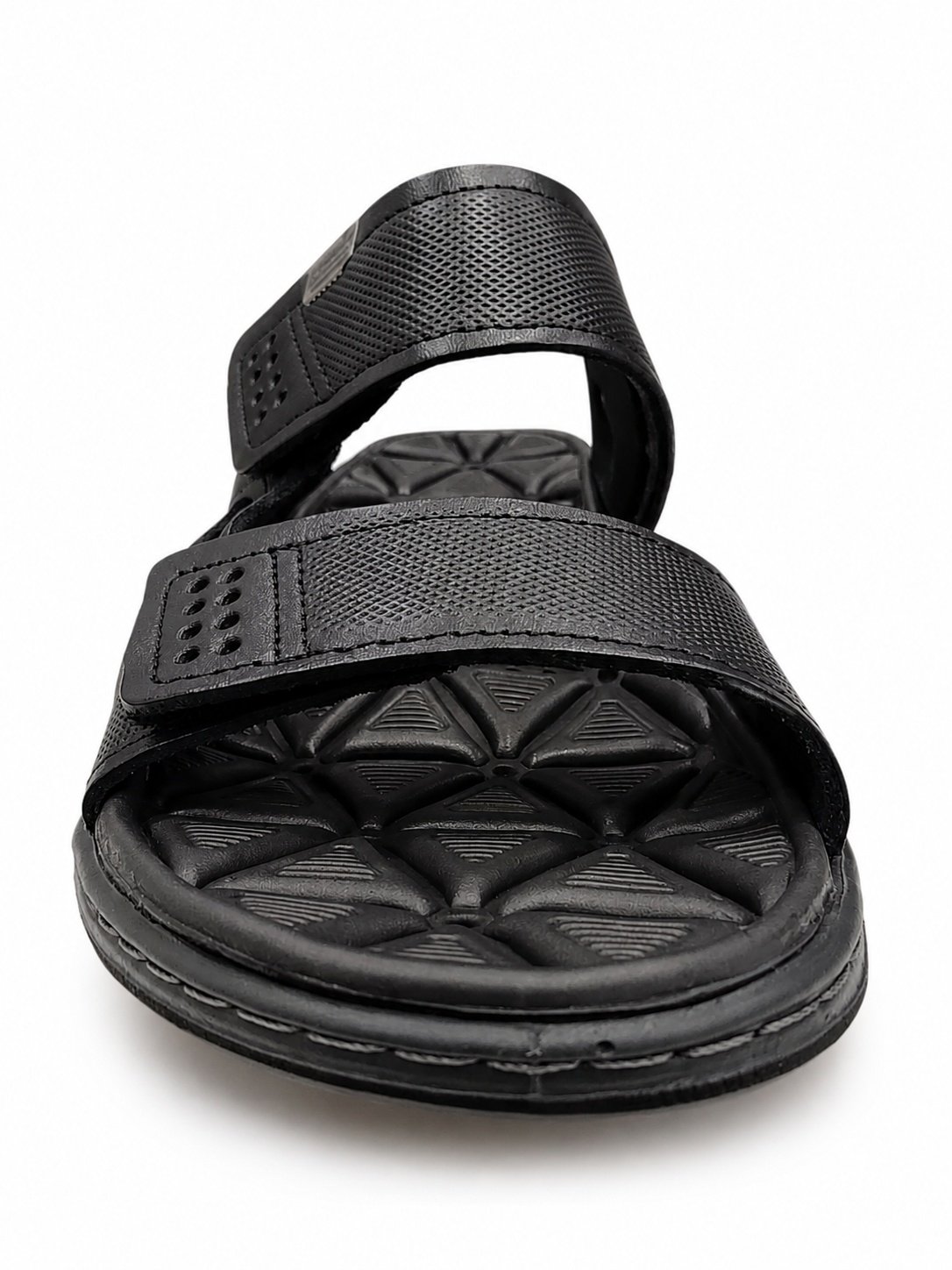 Sandalia Pegada Couro Conforto Anatomico Preto Estilo Urbano Preto 4