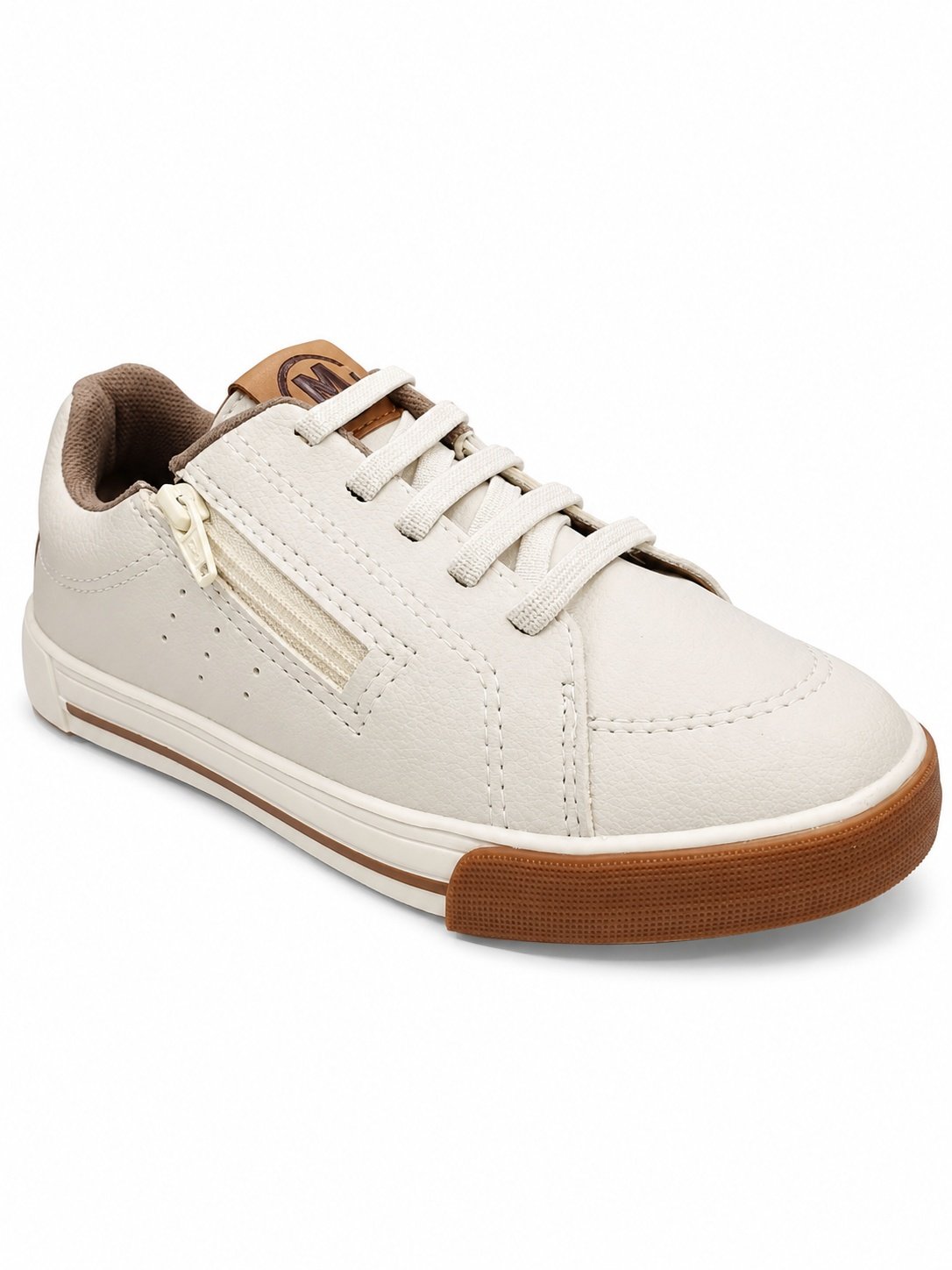 Tenis Molekinho Infantil Branco Solado Caramelo Meninos