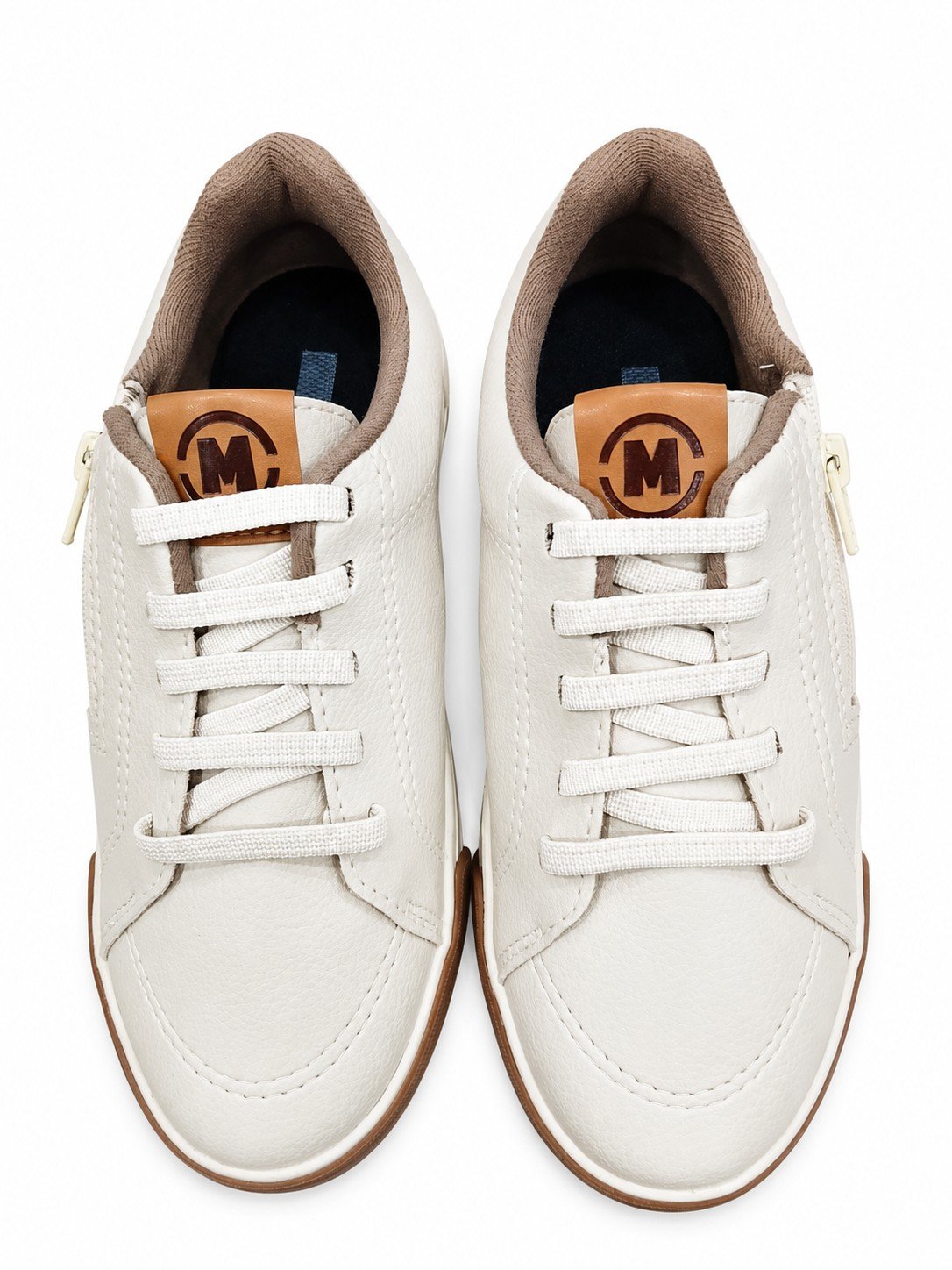 Tenis Molekinho Infantil Branco Solado Caramelo Meninos Branco 2