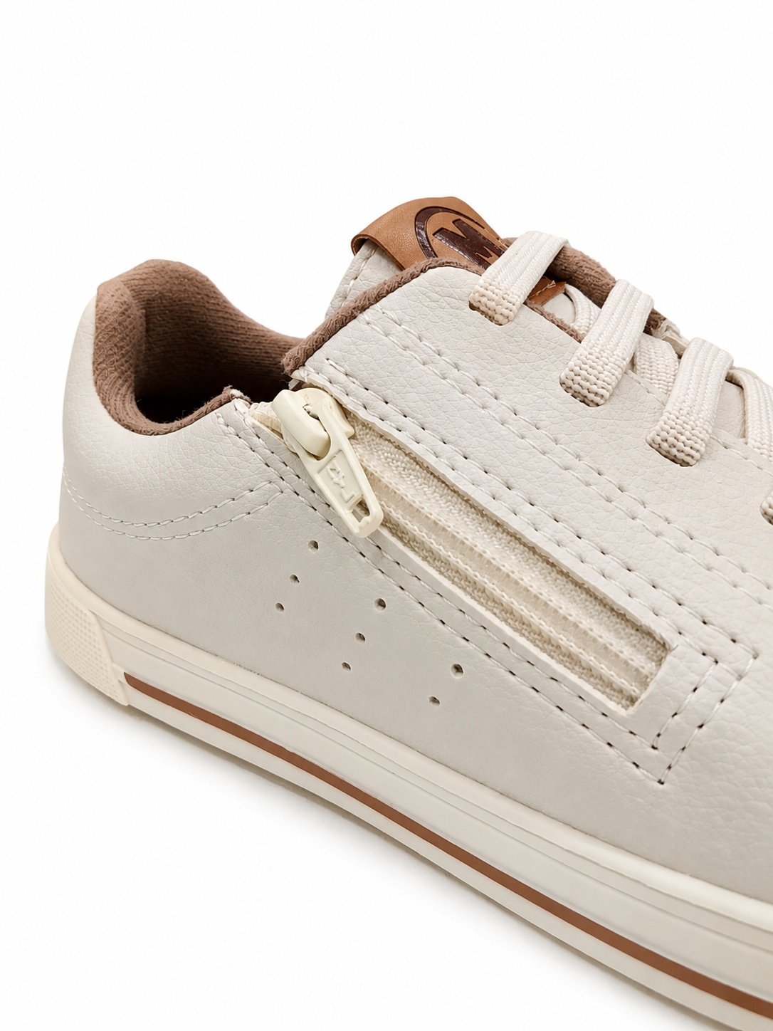 Tenis Molekinho Infantil Branco Solado Caramelo Meninos Branco 4