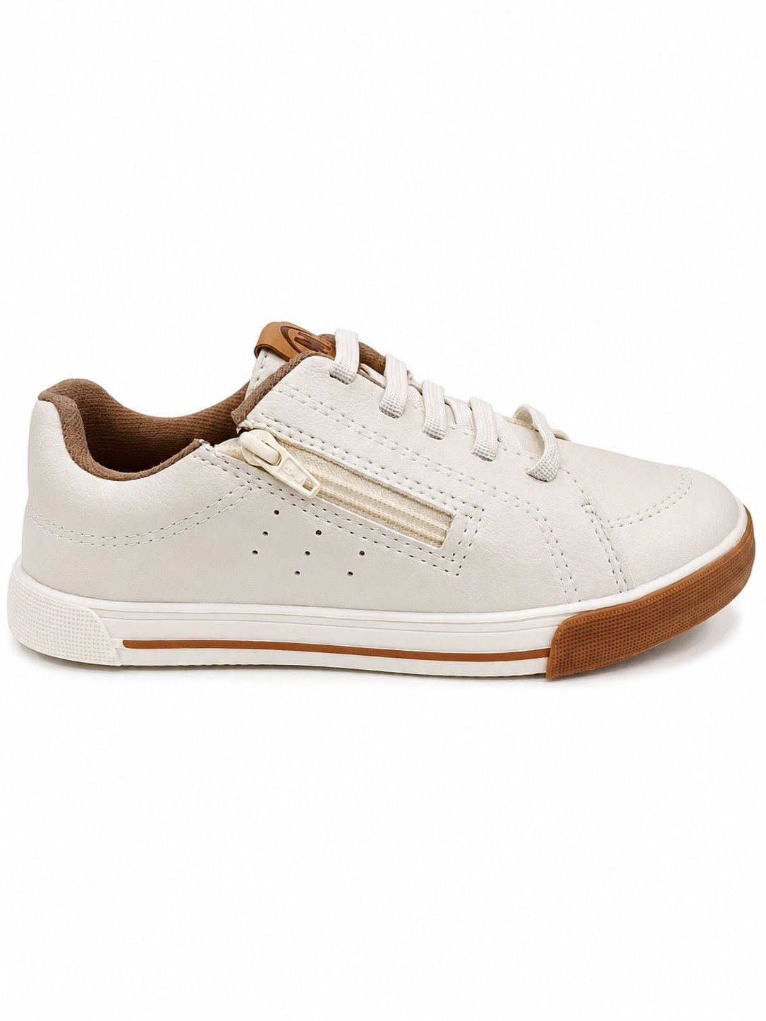 Tenis Molekinho Infantil Branco Solado Caramelo Meninos Branco 5
