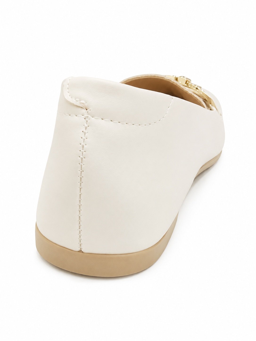 Sapatilha Moleca Feminina Branco Off Corrente Dourada Casual Branco 6