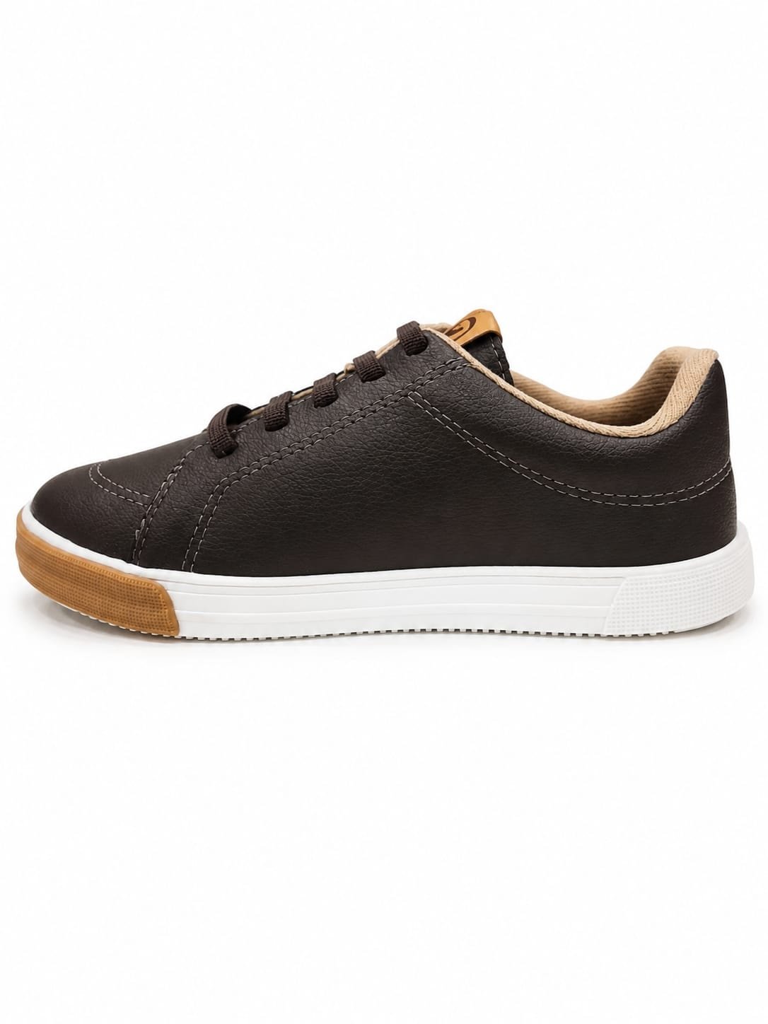 Tenis Casual Molekinho Cafe Meninos 2400364 Calce Facil Marrom 5