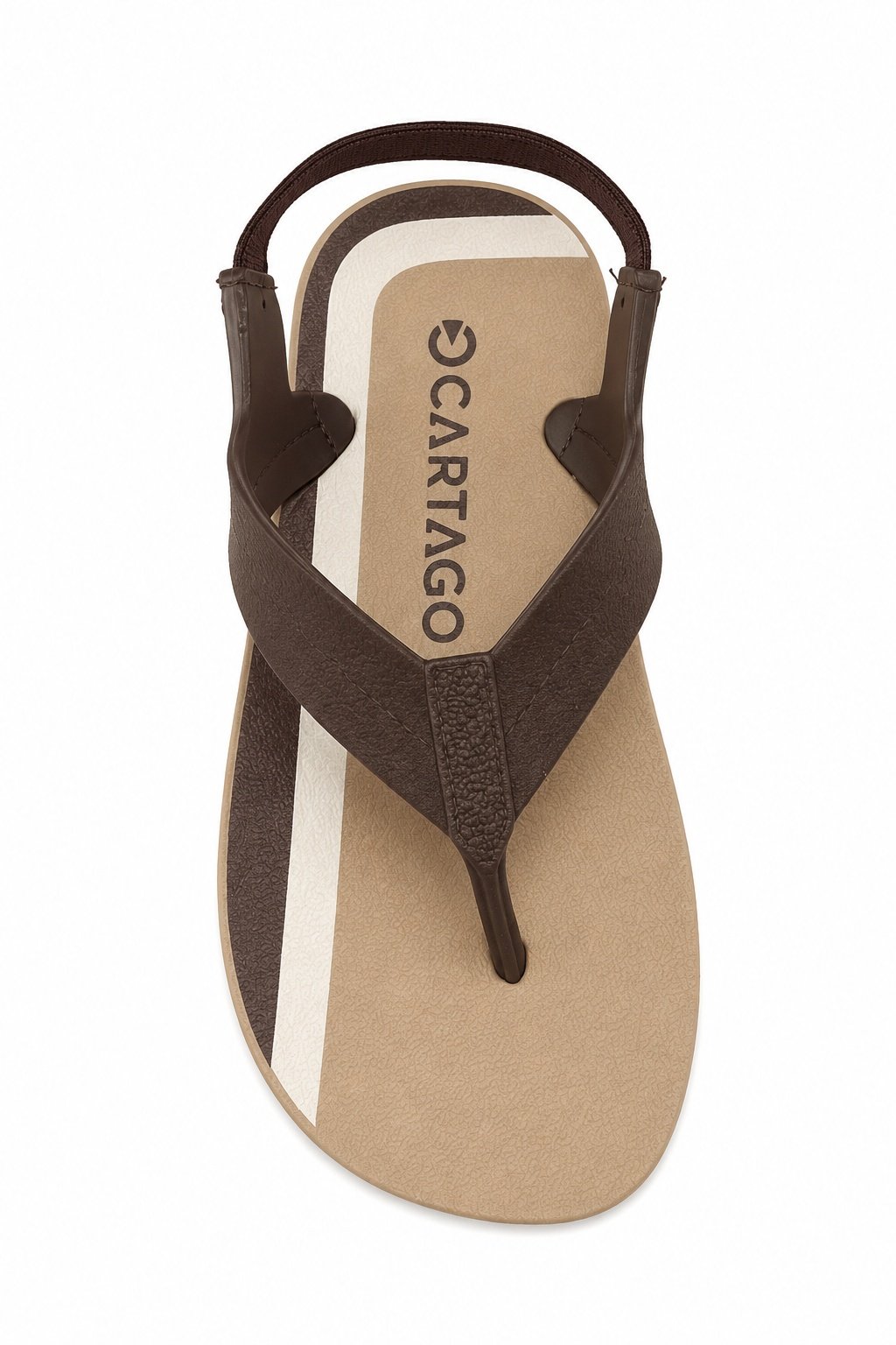 Chinelo Cartago Meninos Infantil Bege Marrom Elastico Bege/Marrom 4