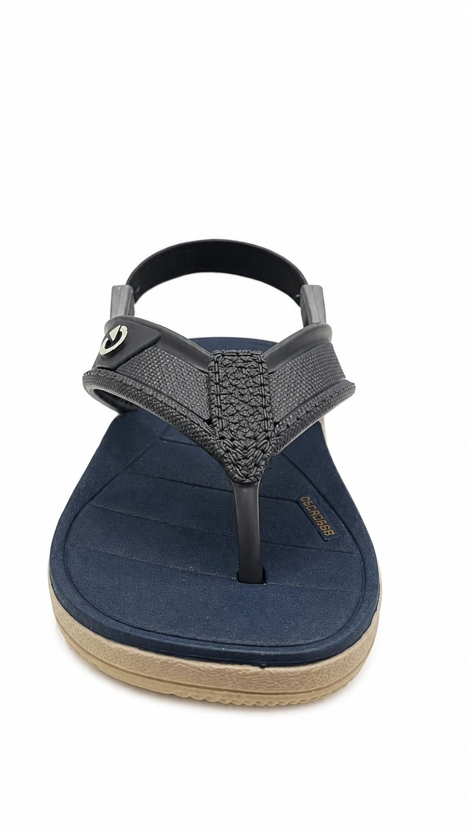 Chinelo Cartago Meninos Dakar Tira Traseira Azul Conforto Cinza/Bege 2