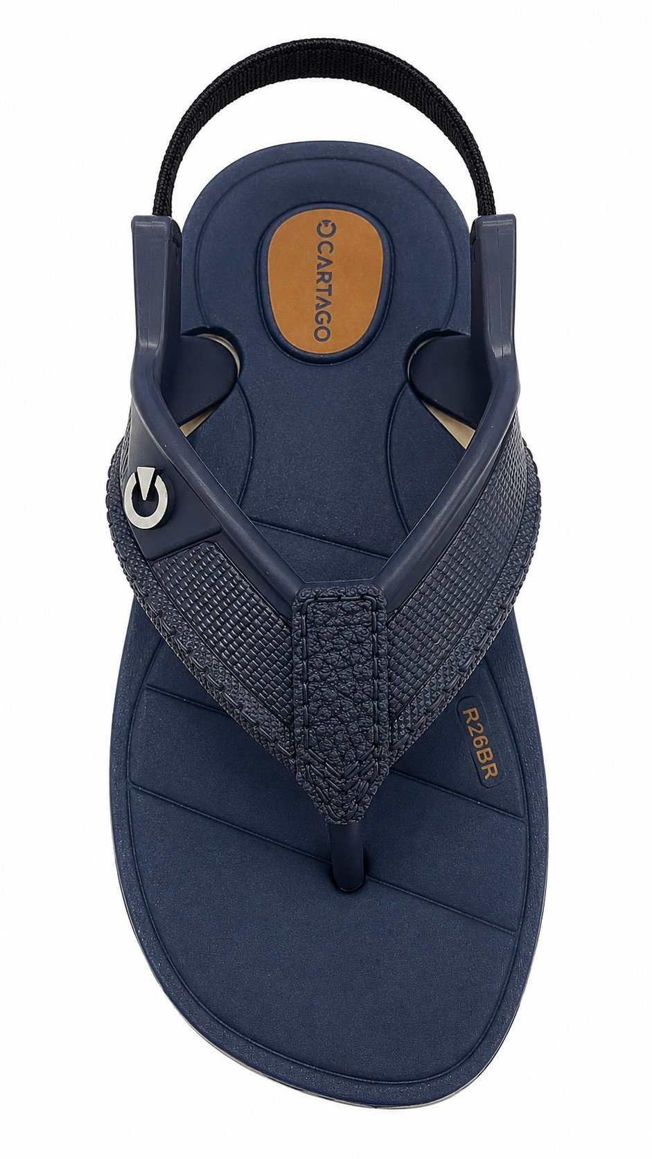 Chinelo Cartago Meninos Dakar Tira Traseira Azul Conforto Cinza/Bege 4