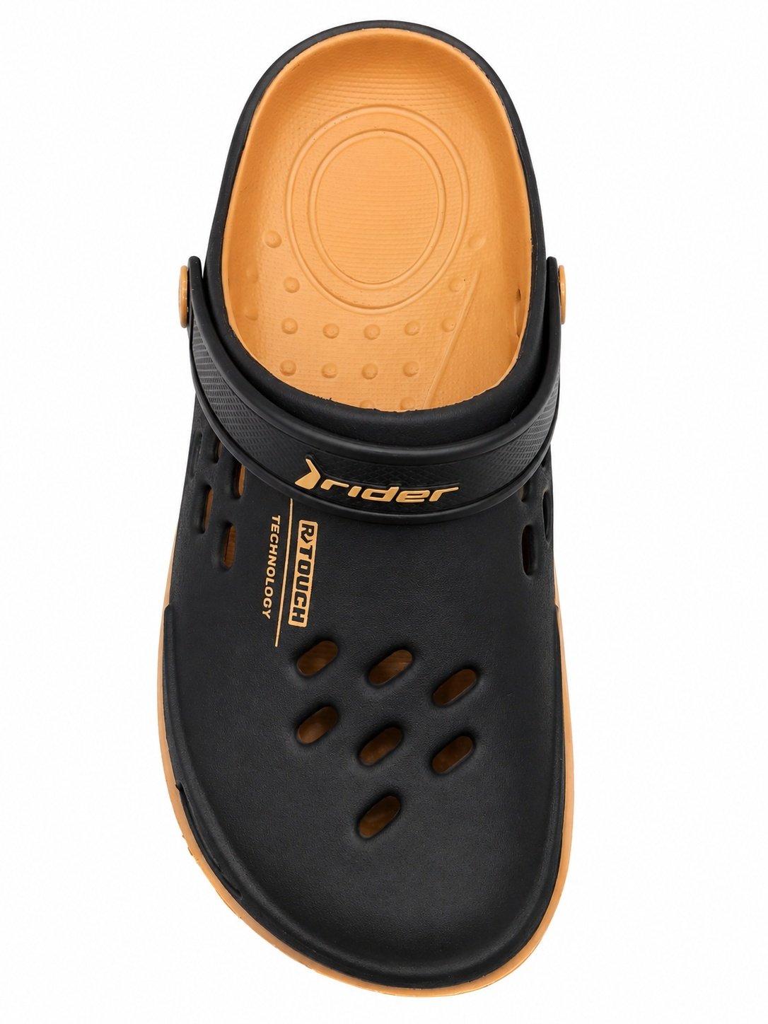 Sandalia Babuche Rider Masculino Preto Castor Conforto Marrom/Preto 4