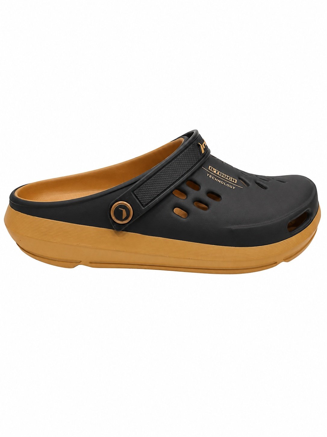 Sandalia Babuche Rider Masculino Preto Castor Conforto Marrom/Preto 5