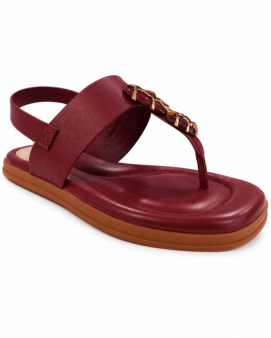 Sandalia Modare Vermelha Feminino Anatomica Versatil