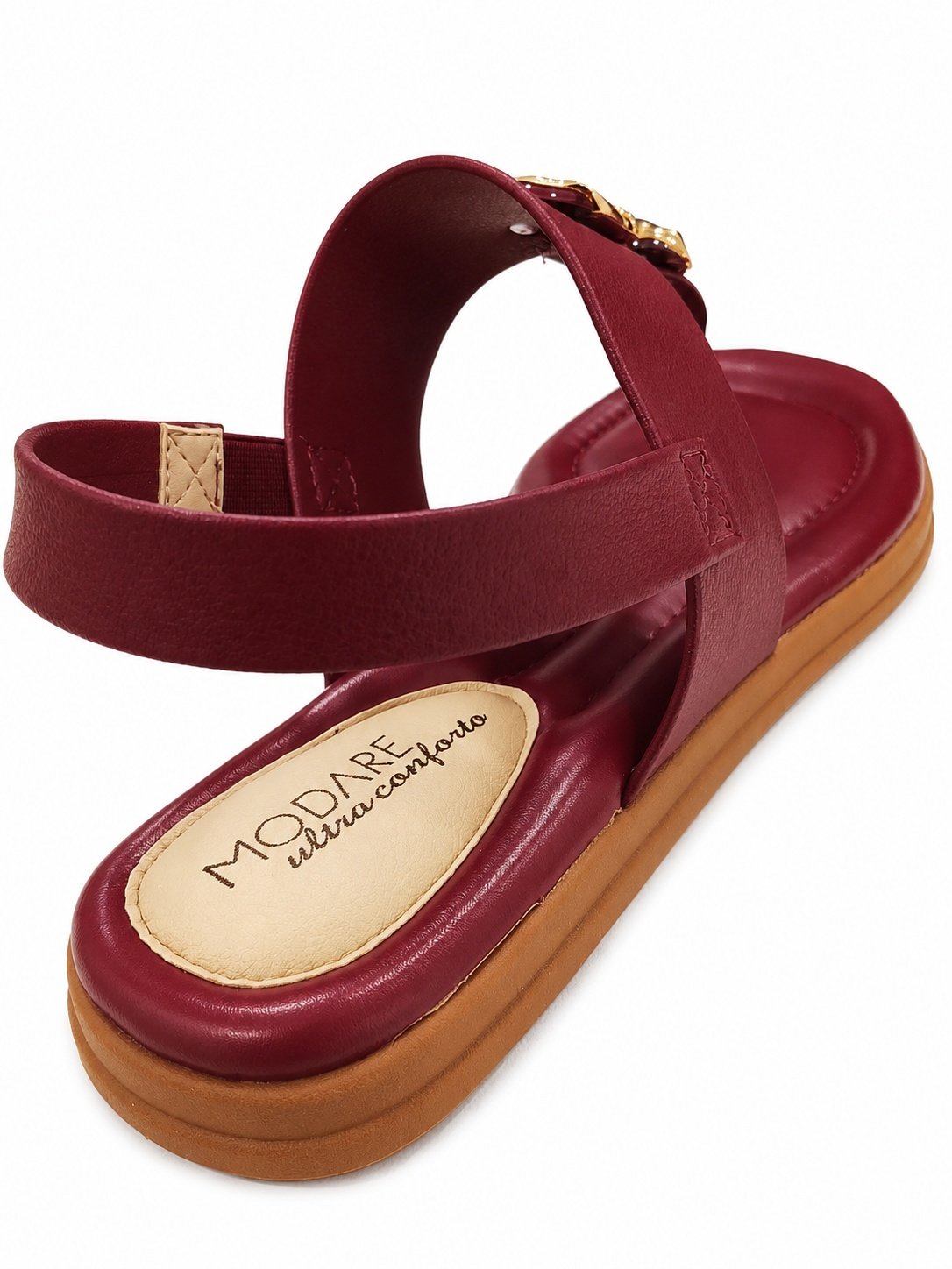 Sandalia Modare Vermelha Feminino Anatomica Versatil Vermelho 6