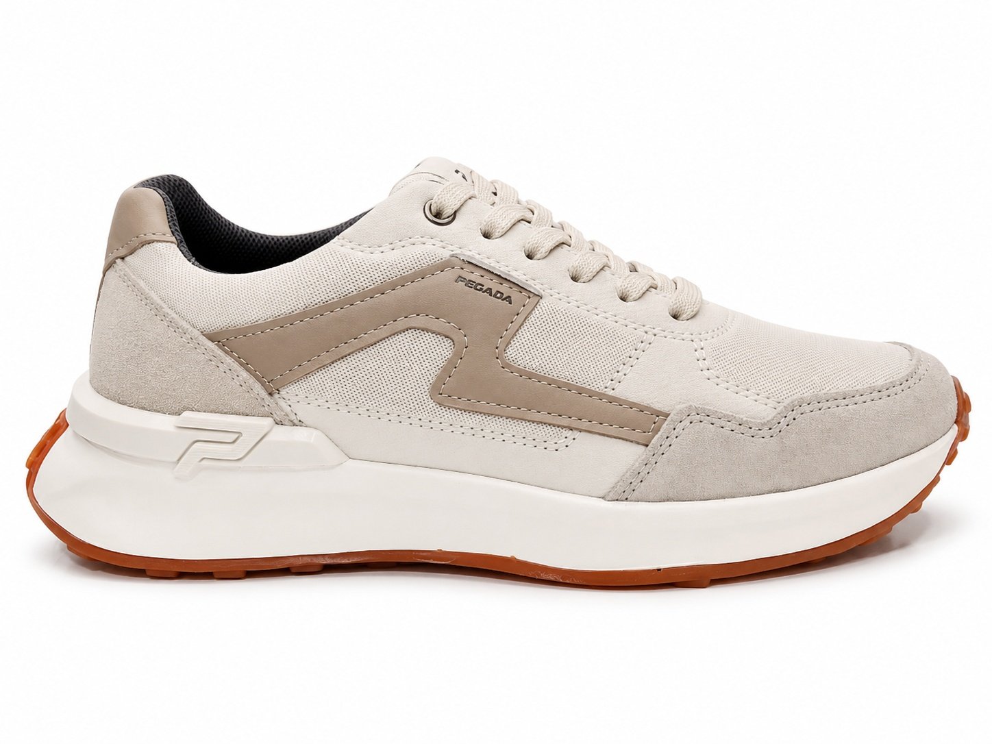 Tenis Pegada Cadarco Masculino Areia Design Moderno Bege 3