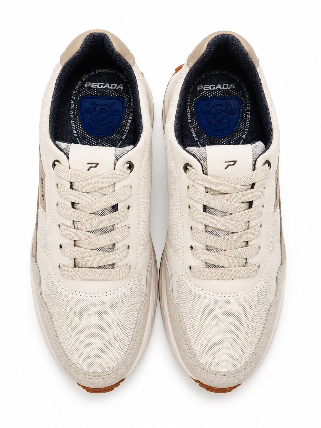 Tenis Pegada Cadarco Masculino Areia Design Moderno Bege 4