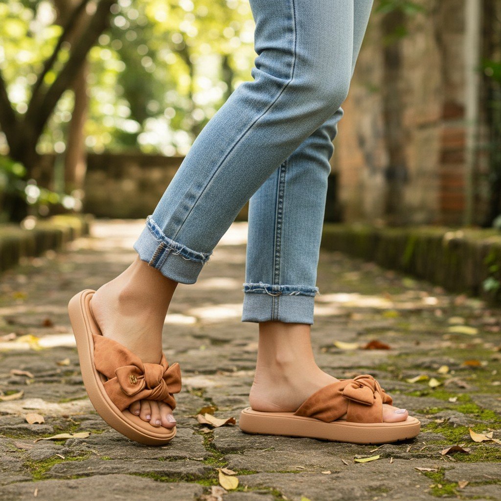 Tamanco Modare Nude Slide Elegante Confortavel Bege 3