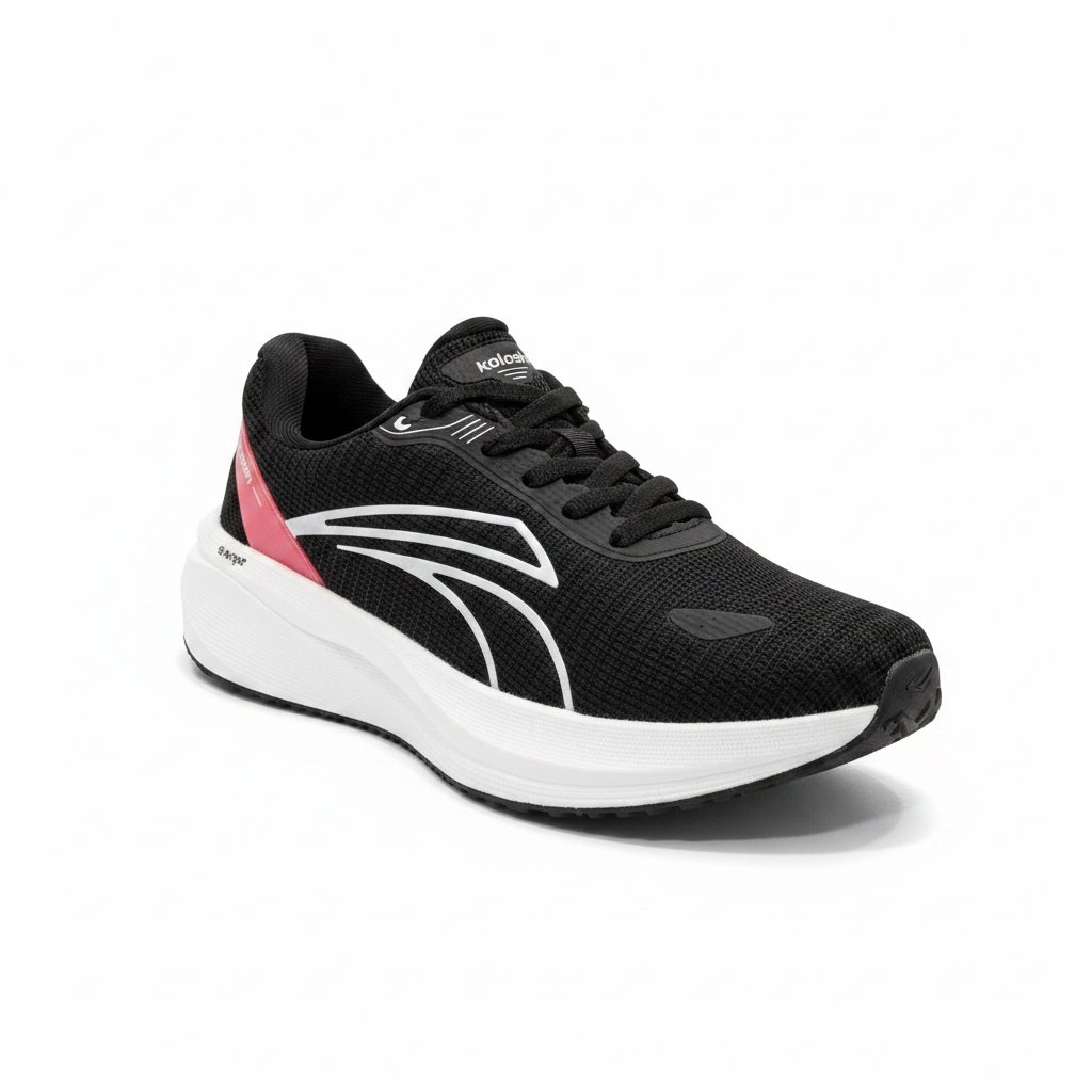 Tenis Kolosh Preto Goiaba White Mesh Respiravel Urbano