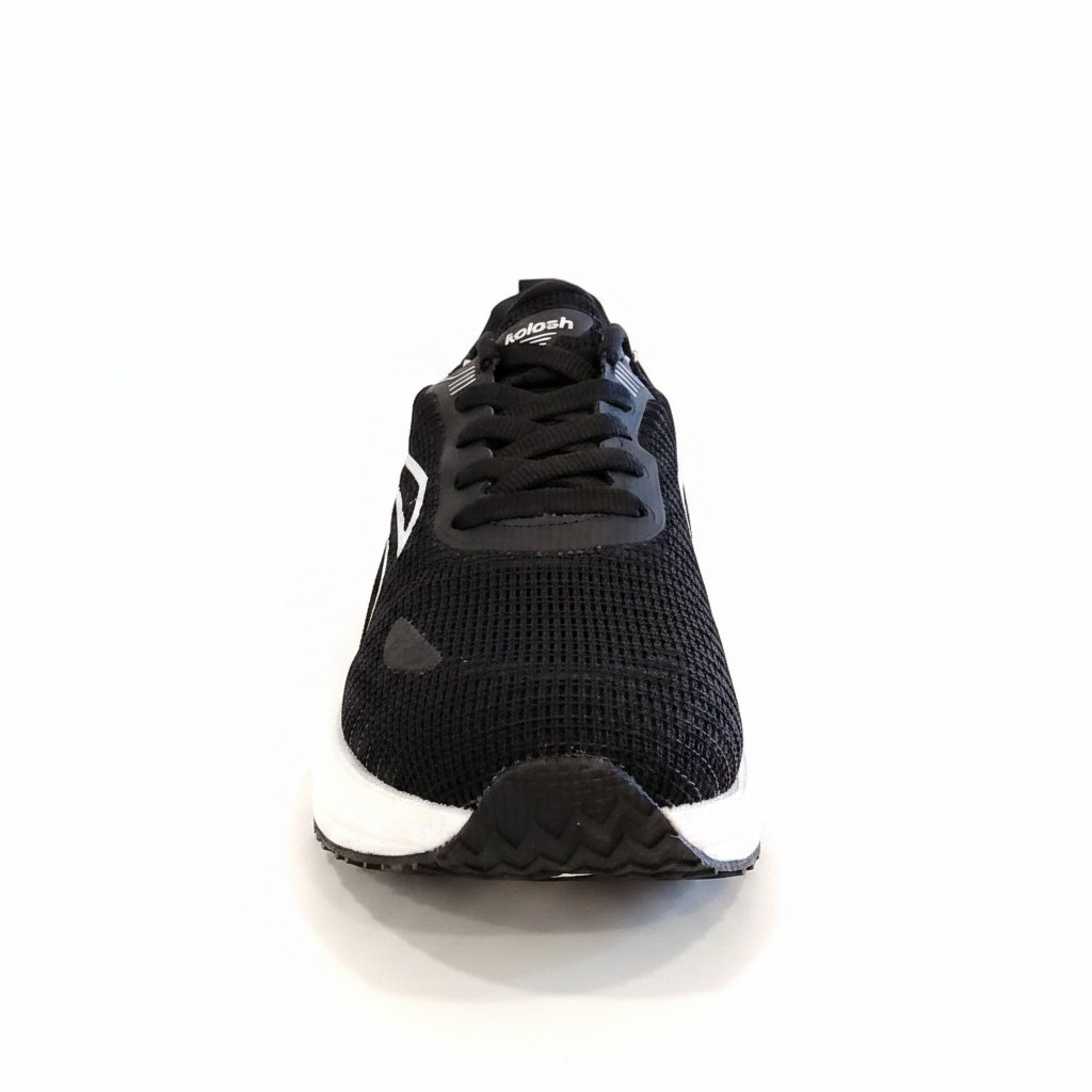 Tenis Kolosh Preto Goiaba White Mesh Respiravel Urbano Preto 2