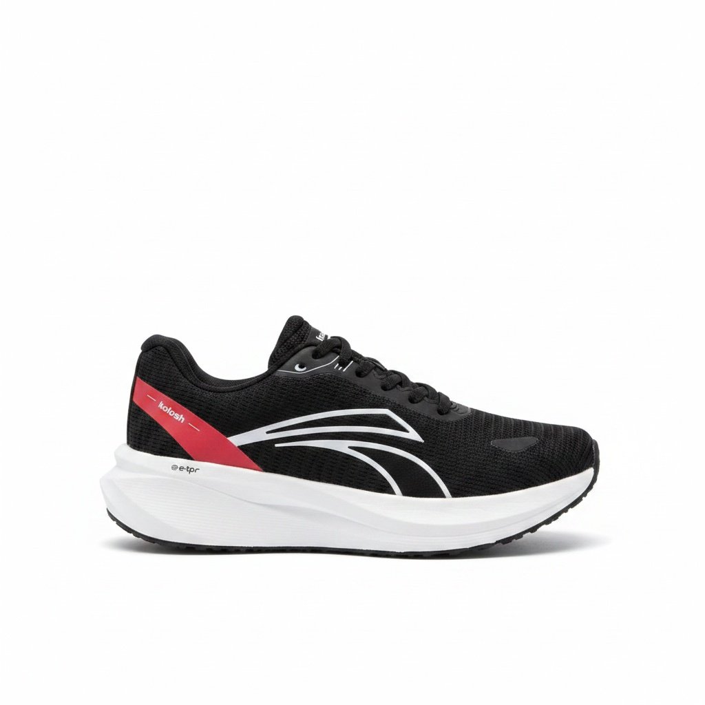 Tenis Kolosh Preto Goiaba White Mesh Respiravel Urbano Preto 4
