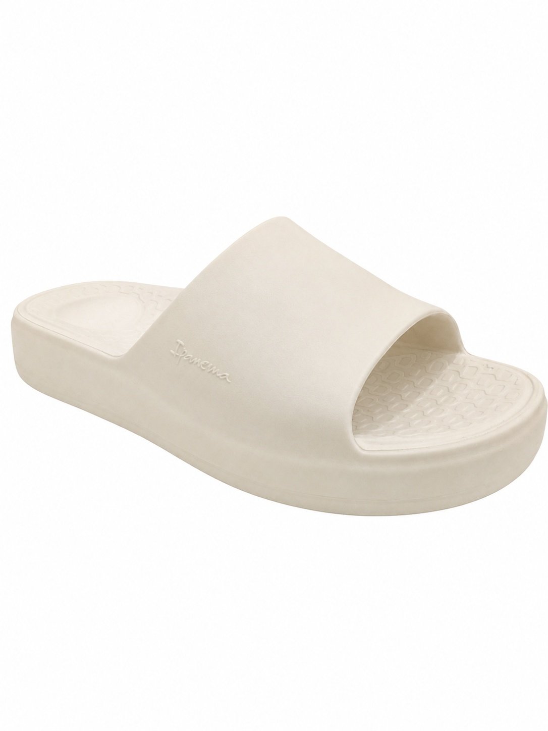 Chinelo Ipanema Pluma Slide Feminino Branco Off Leve Macio