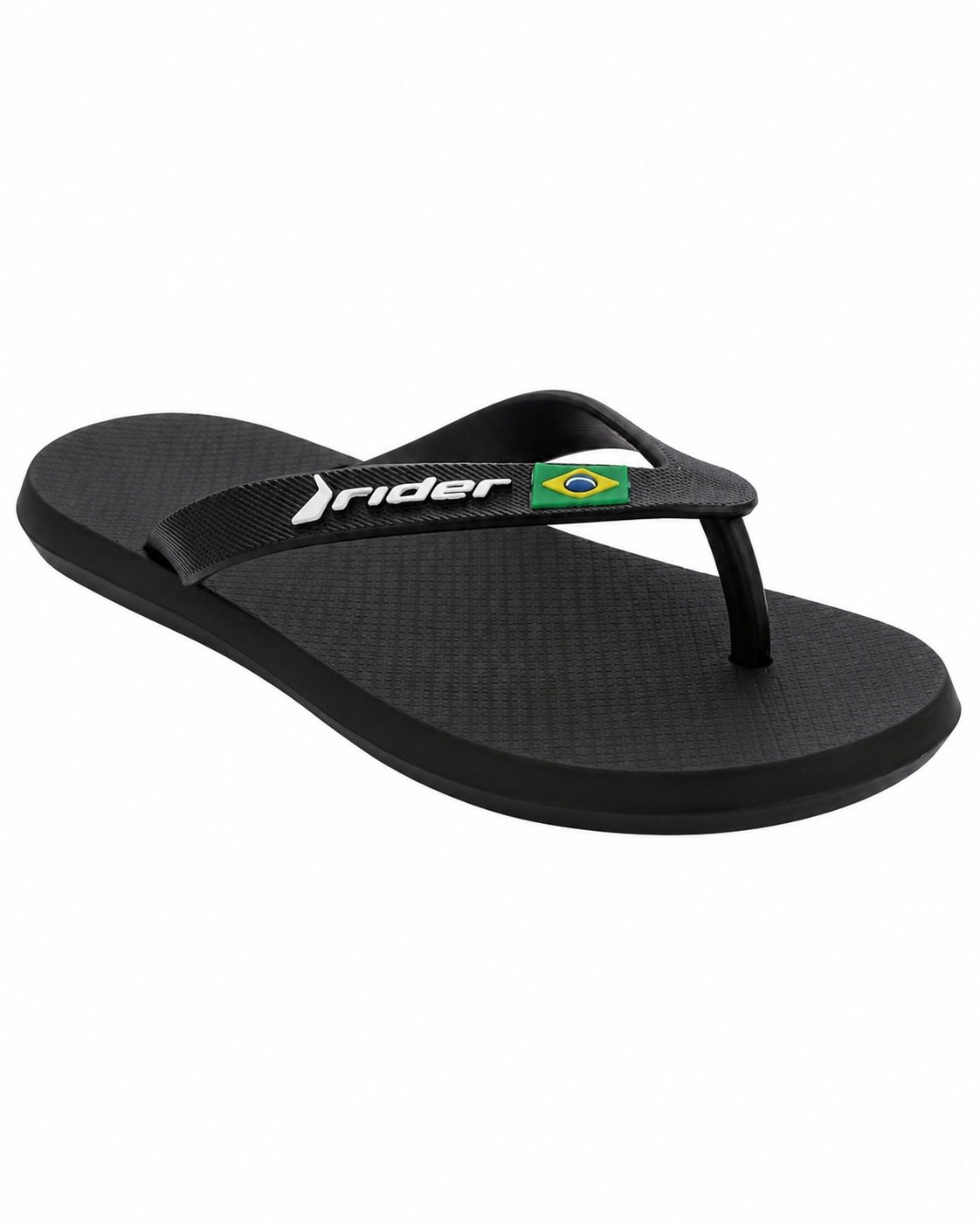 Chinelo Rider R1 Brasil Infantil Meninos Preto Casual