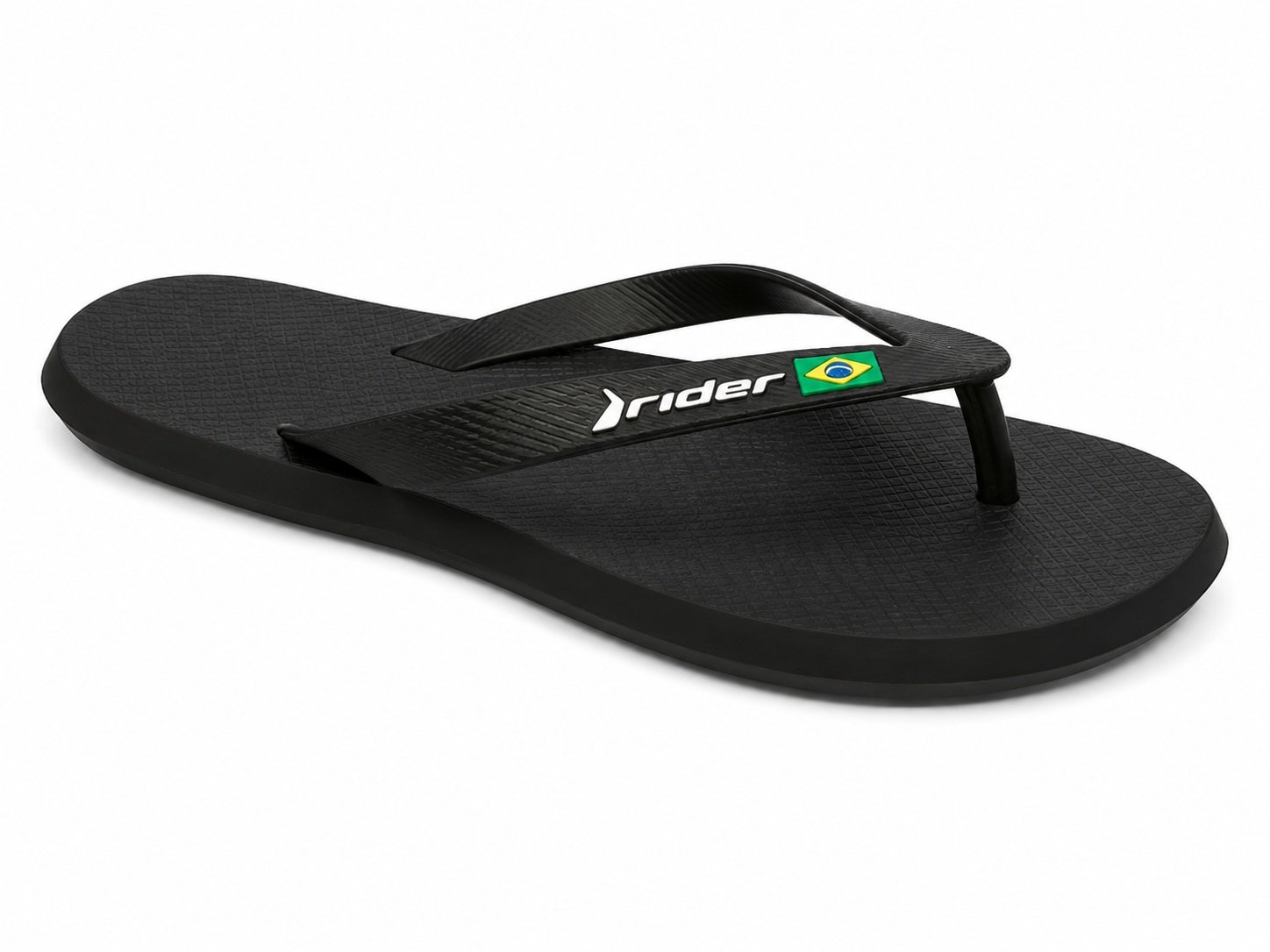 Chinelo Rider R1 Brasil Masculino Preto Casual Confortavel
