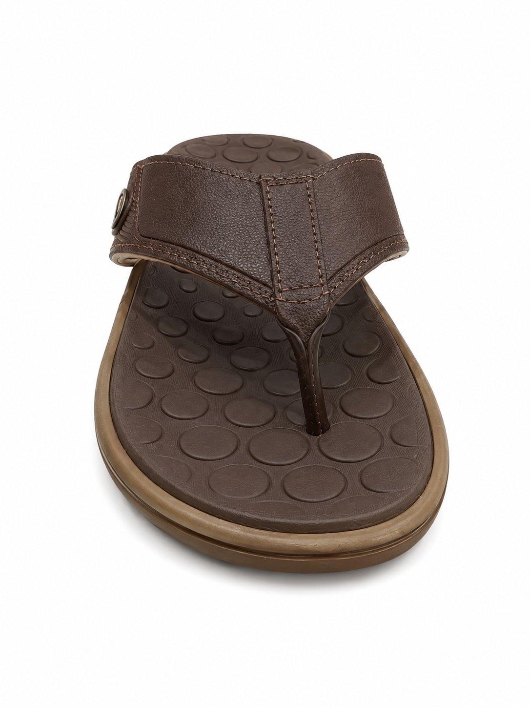Chinelo Cartago Veneto Masculino Marrom Casual Confortavel Marrom/Bege 2