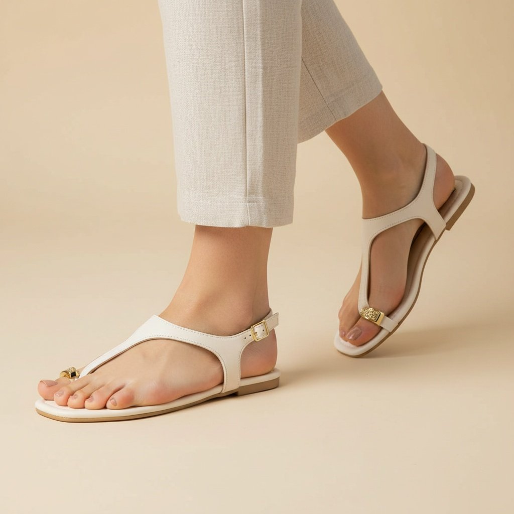 Sandalia Moleca Branco Off Bico Quadrado Toque Dourado Branco 3