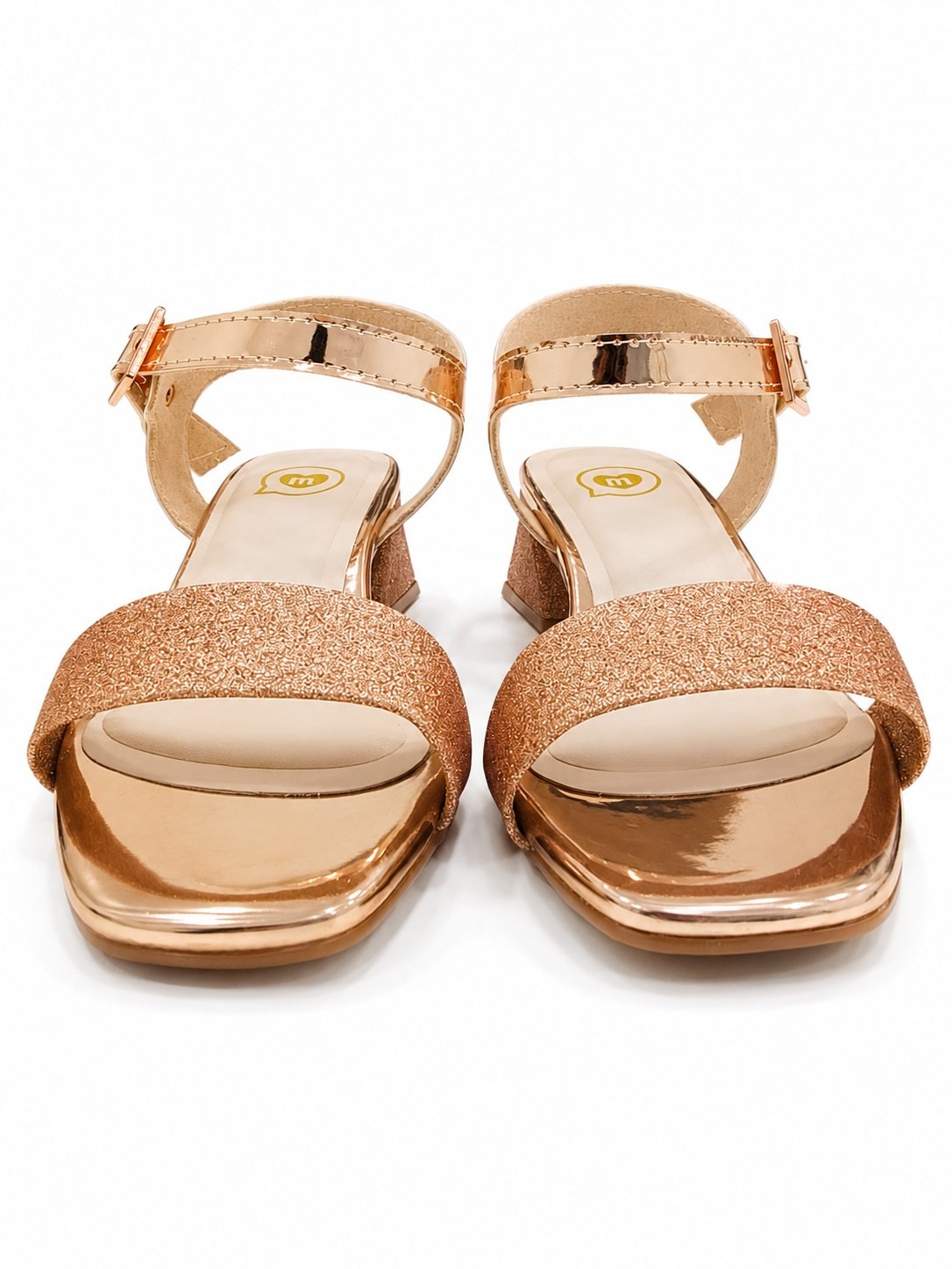 Sandalia Molekinha Ouro Rosado Brilho Encantador Casual Dourado 4