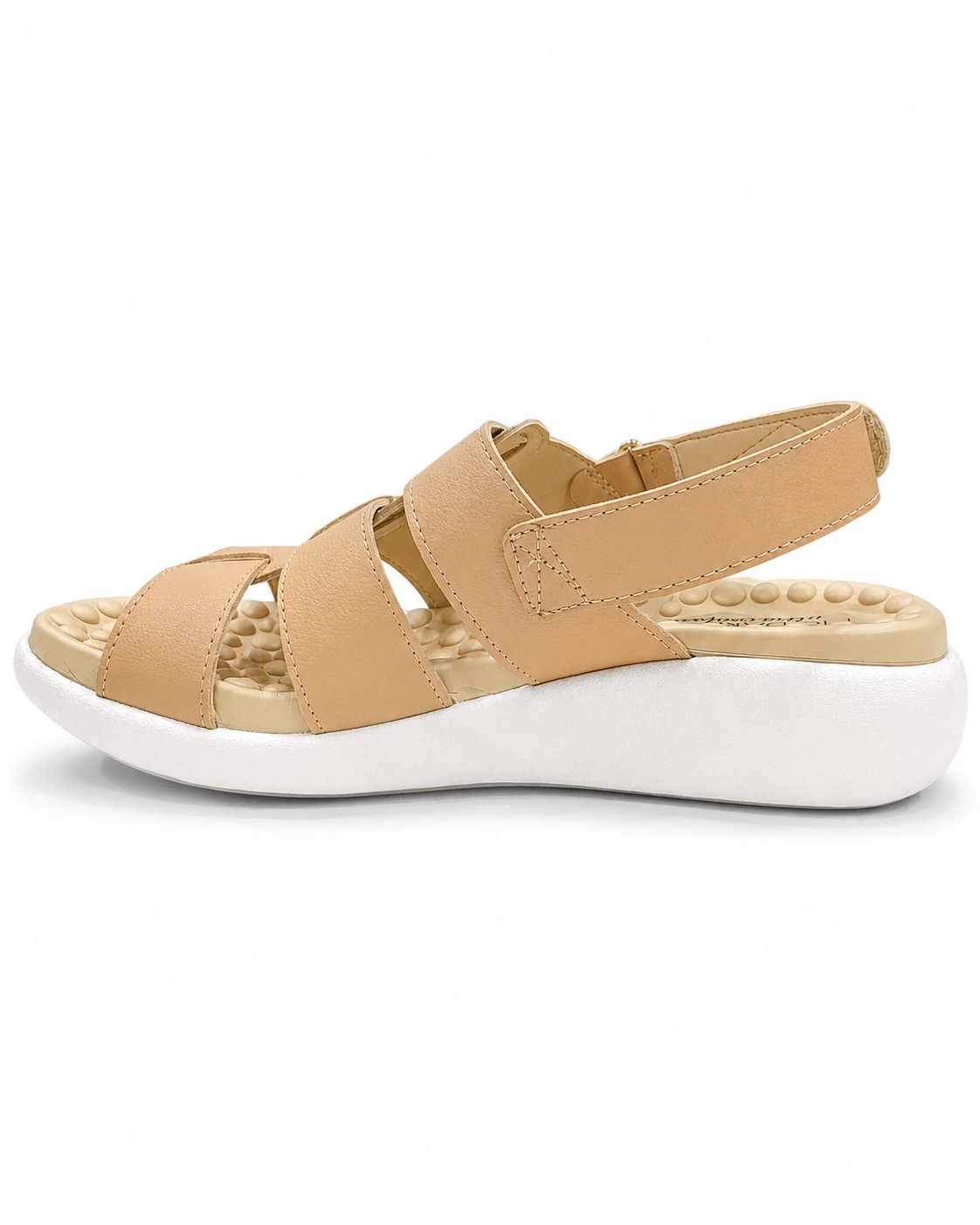 Sandalia Modare Plataforma Nude Feminino Anatomico Bege 5