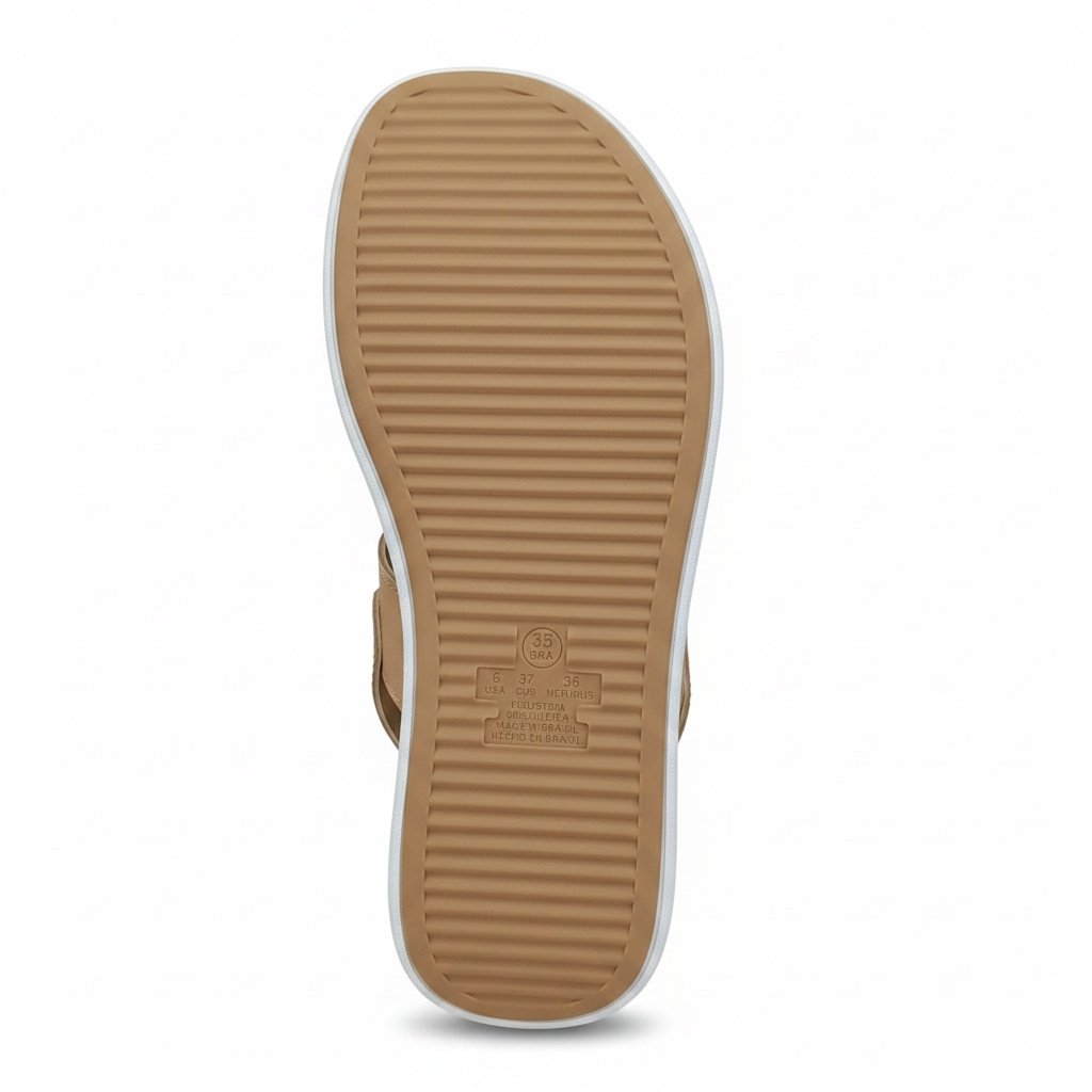Sandalia Modare Plataforma Nude Feminino Anatomico Bege 6