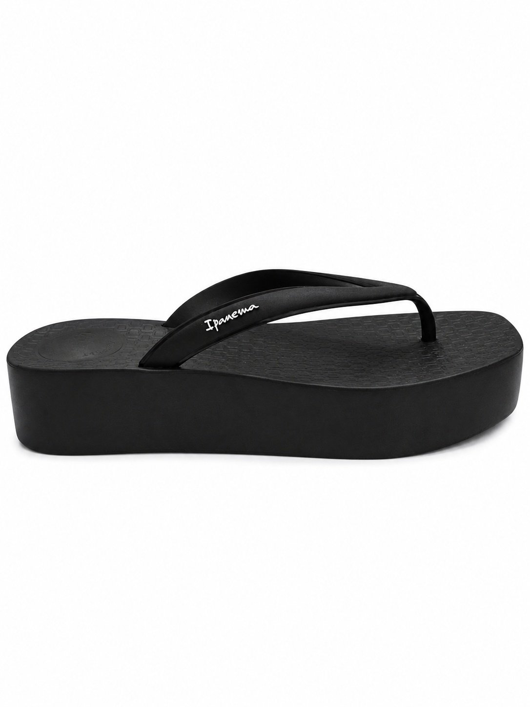 Chinelo Ipanema Plataforma Preto Estilo Elevado Casual Preto 5