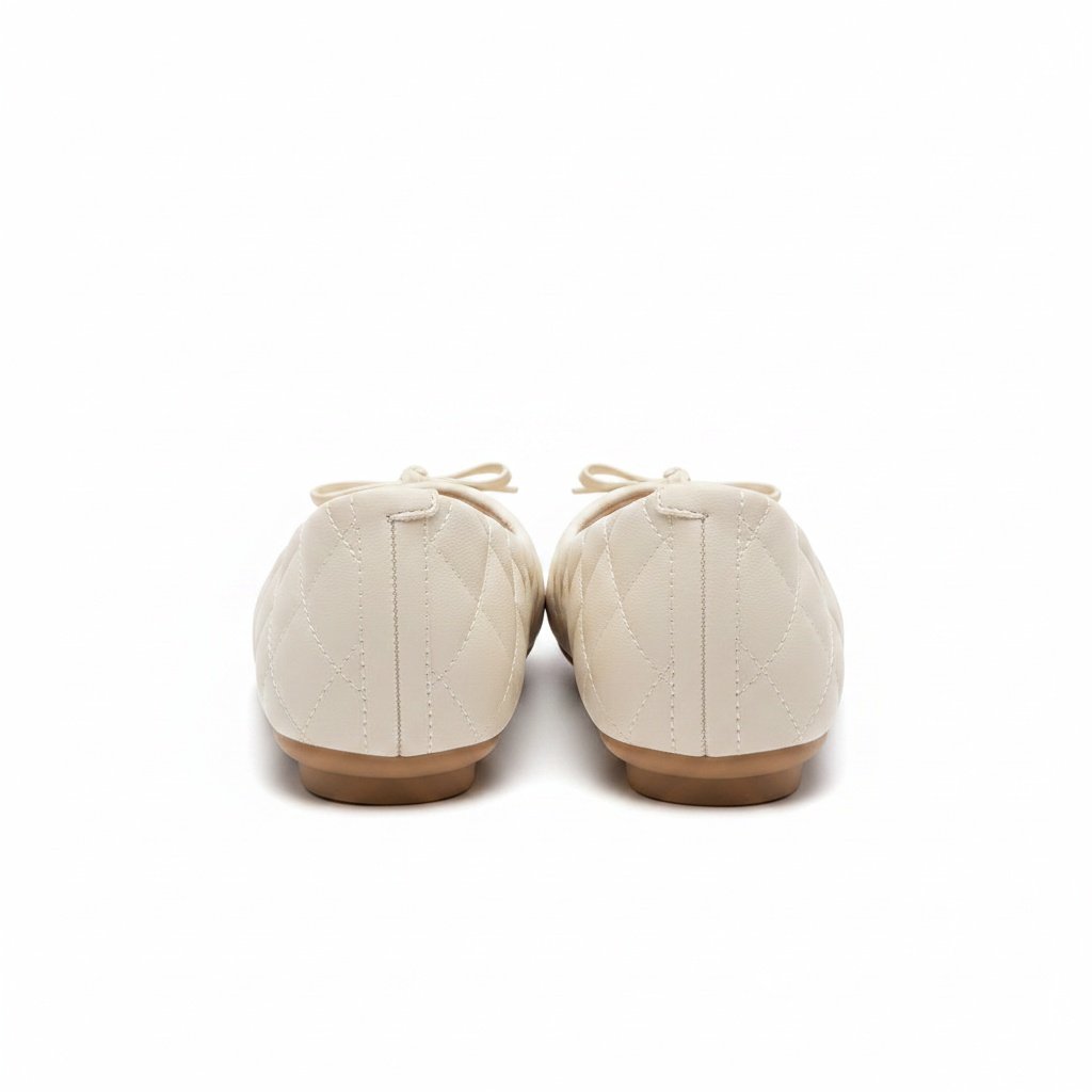 Moleca Sapatilha Branco Off Matelasse Laco Elegancia Diaria Branco 5