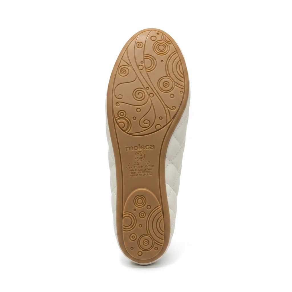 Moleca Sapatilha Branco Off Matelasse Laco Elegancia Diaria Branco 6