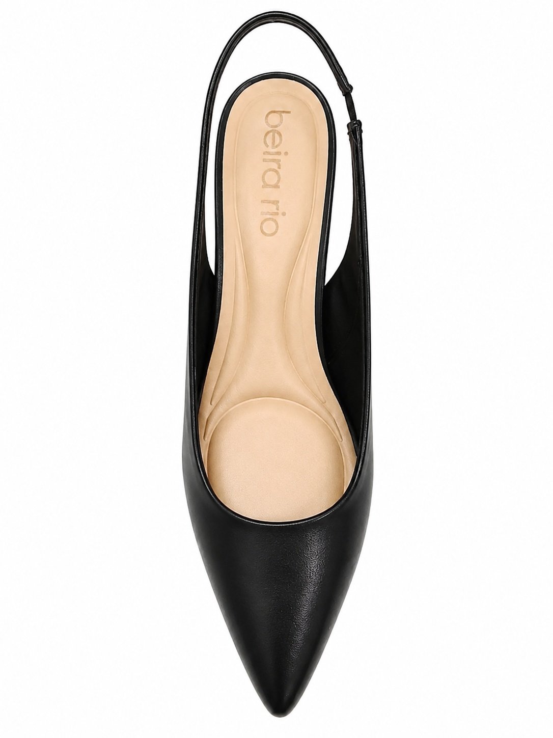 Scarpin Beira Rio Bico Fino Preto Feminino Estilo Casual Preto 5