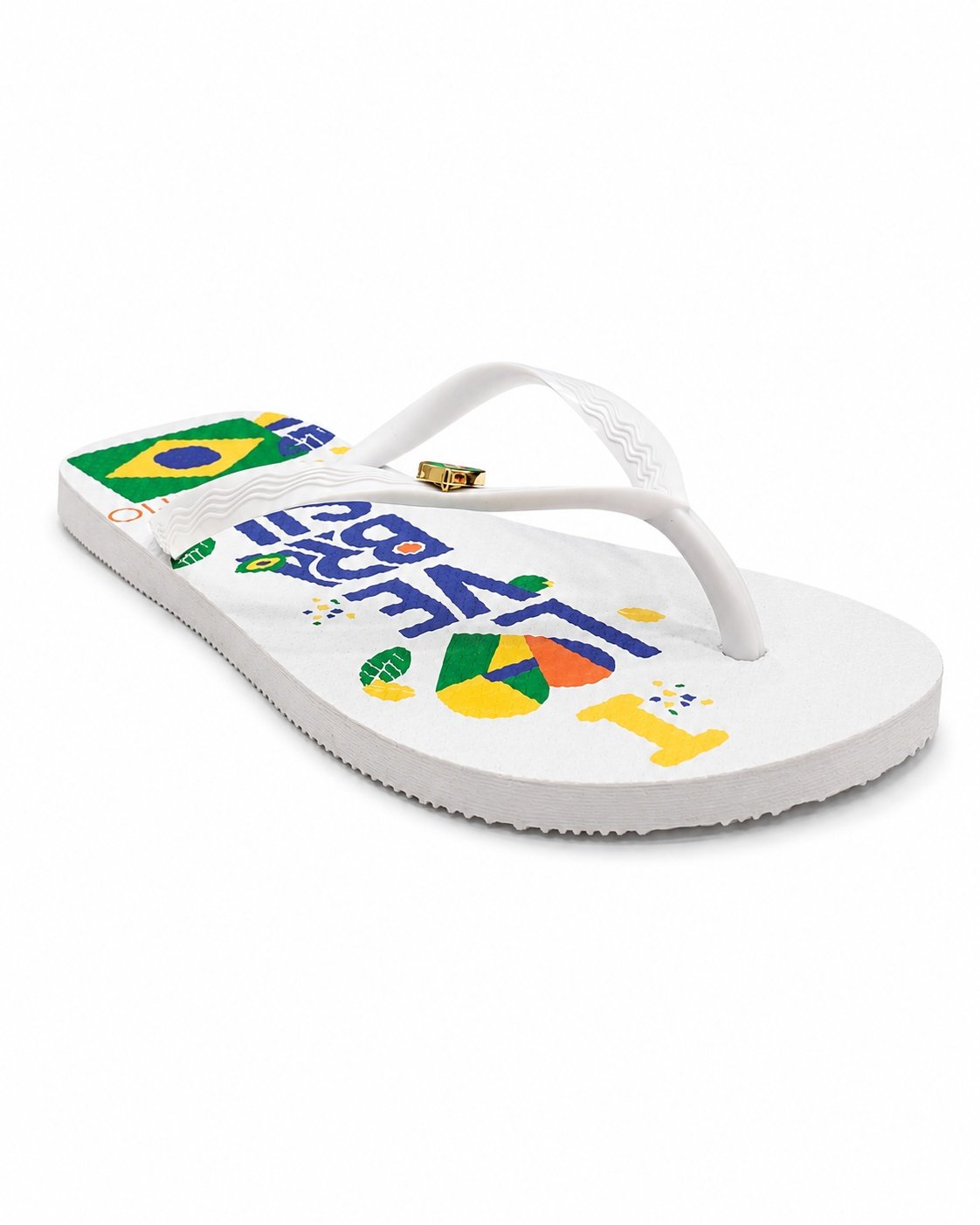 Chinelo Beira Rio Branco Estilo Casual Feminino