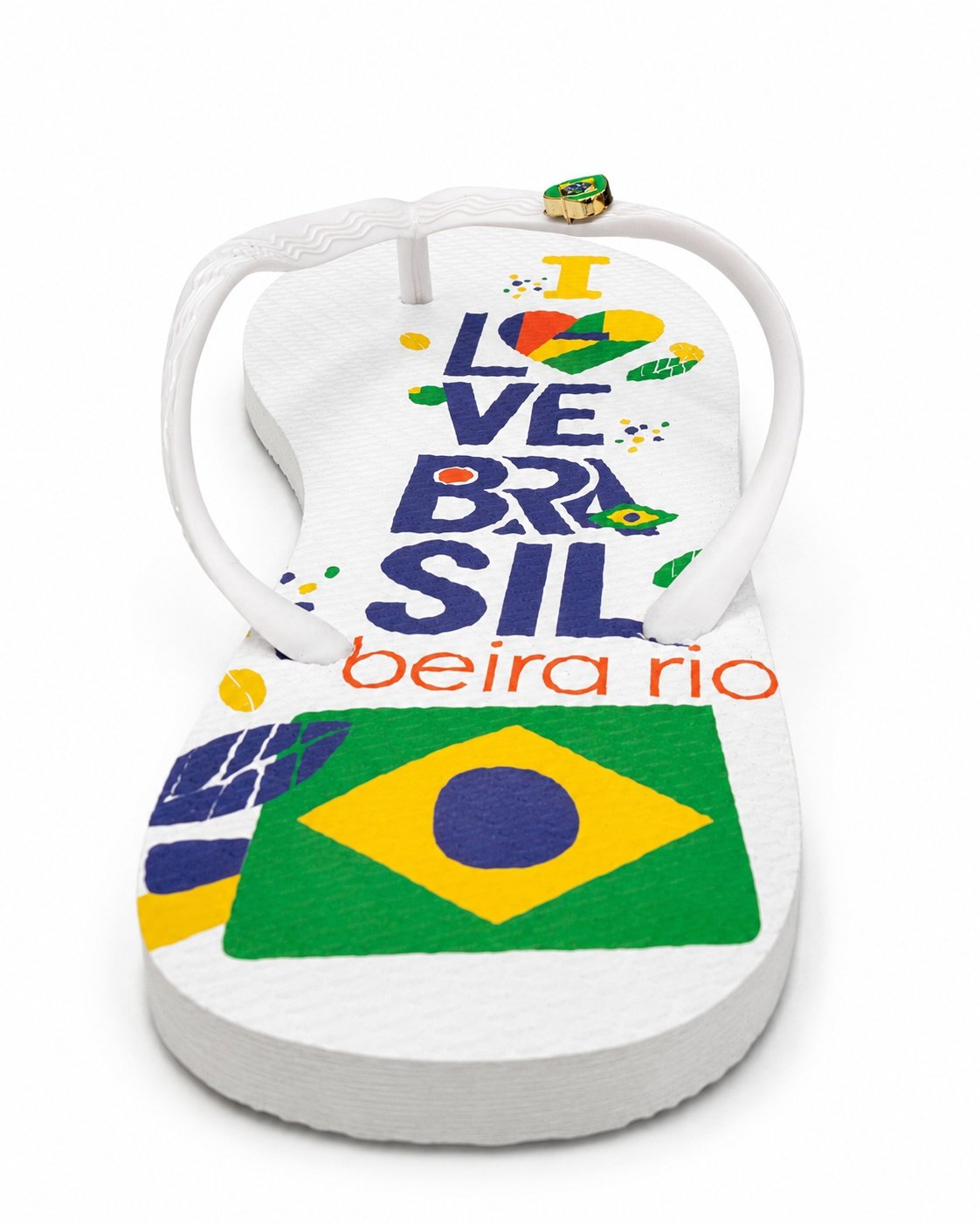 Chinelo Beira Rio Branco Estilo Casual Feminino Branco 5