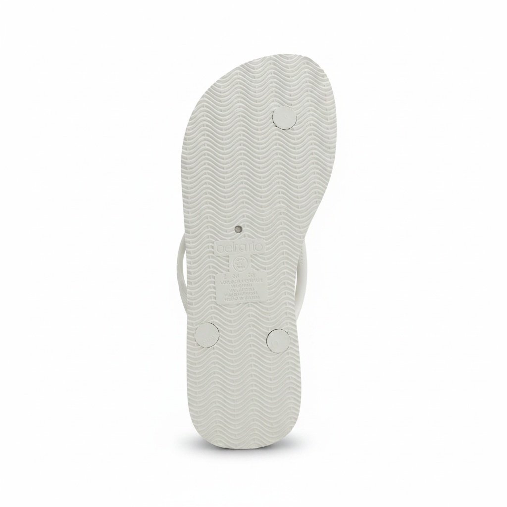 Chinelo Beira Rio Branco Estilo Casual Feminino Branco 6