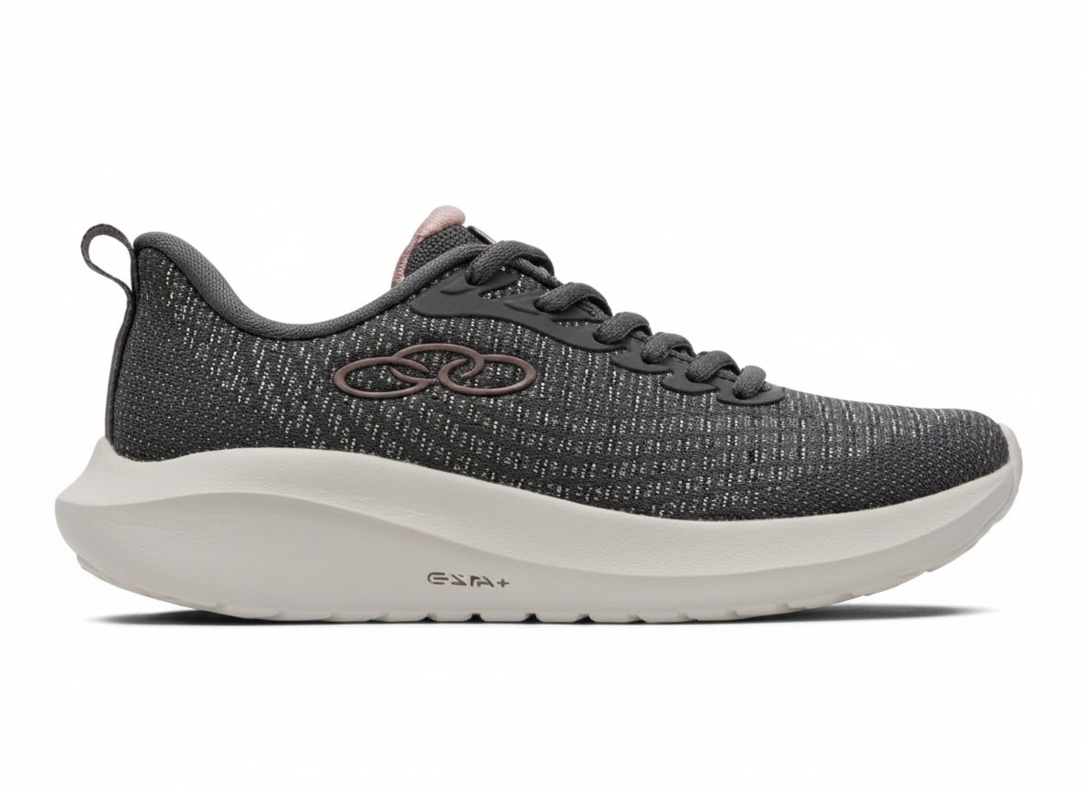 Olympikus Feminino Chumbo Organza Esportivo Leveza Cinza 2