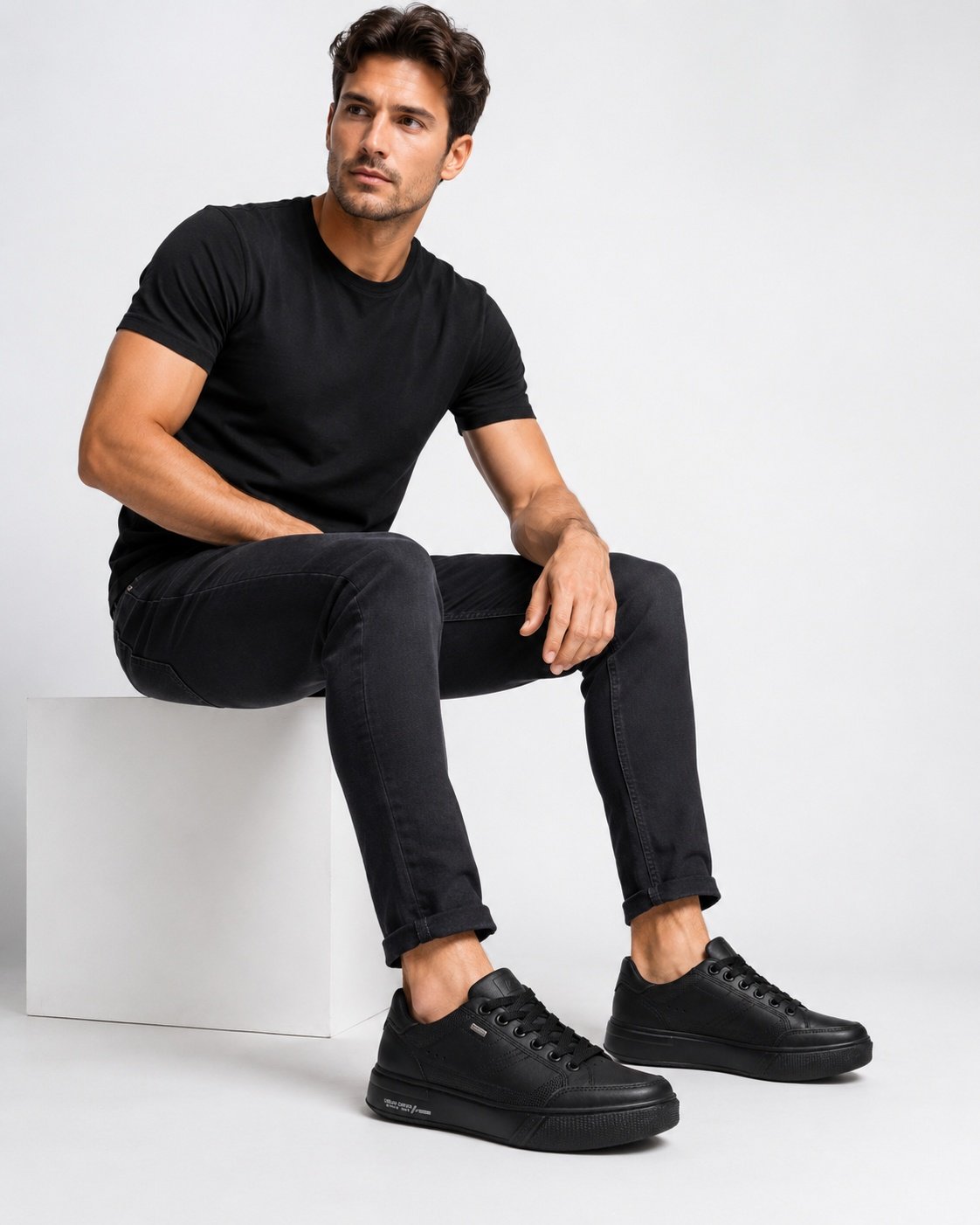 Tenis Pegada Preto Versatilidade Urbana Masculino Anatomico Preto 3