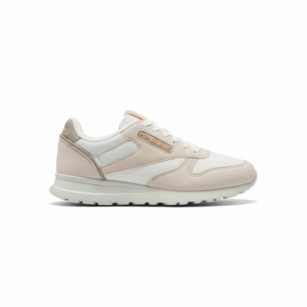 Tenis Olympikus Jogging Arenito Feminino Macio Casual Bege 3