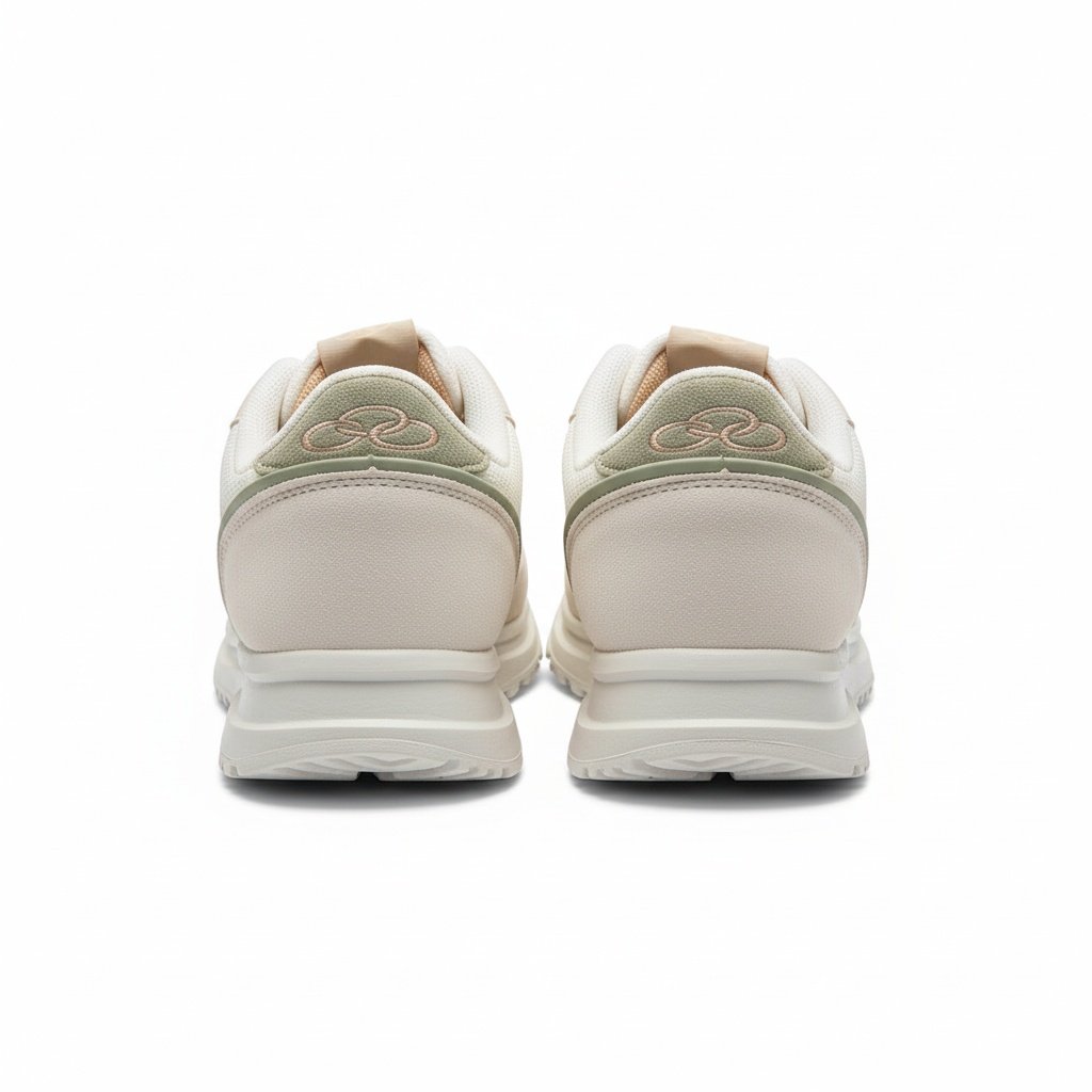 Tenis Olympikus Jogging Arenito Feminino Macio Casual Bege 5