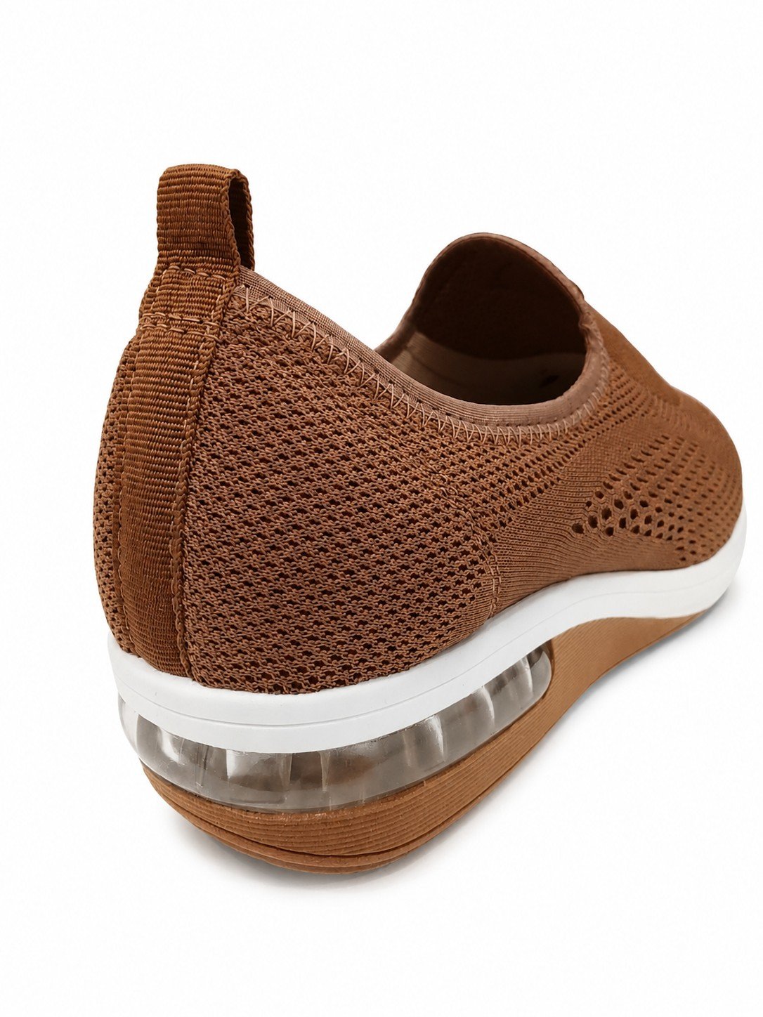 Tenis Modare Slip on Avela Malha Respiravel Conforto Diario Marrom 6