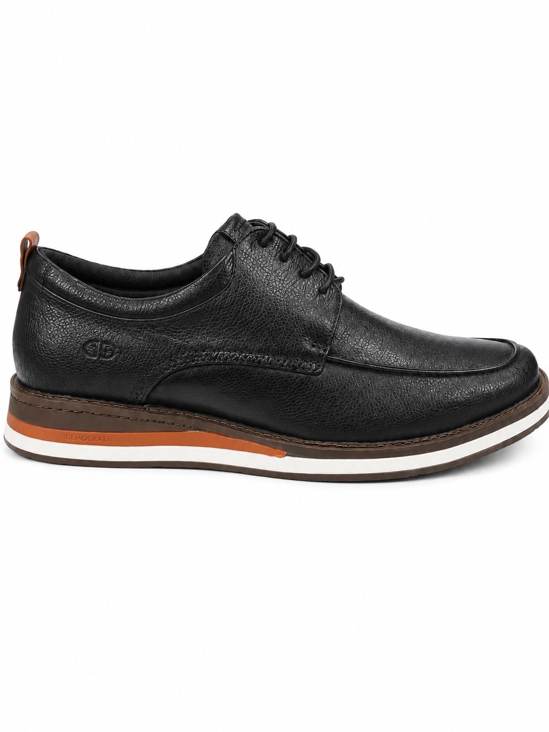 Sapato Democrata Metropolitan Type Masculino Preto Couro Preto 4