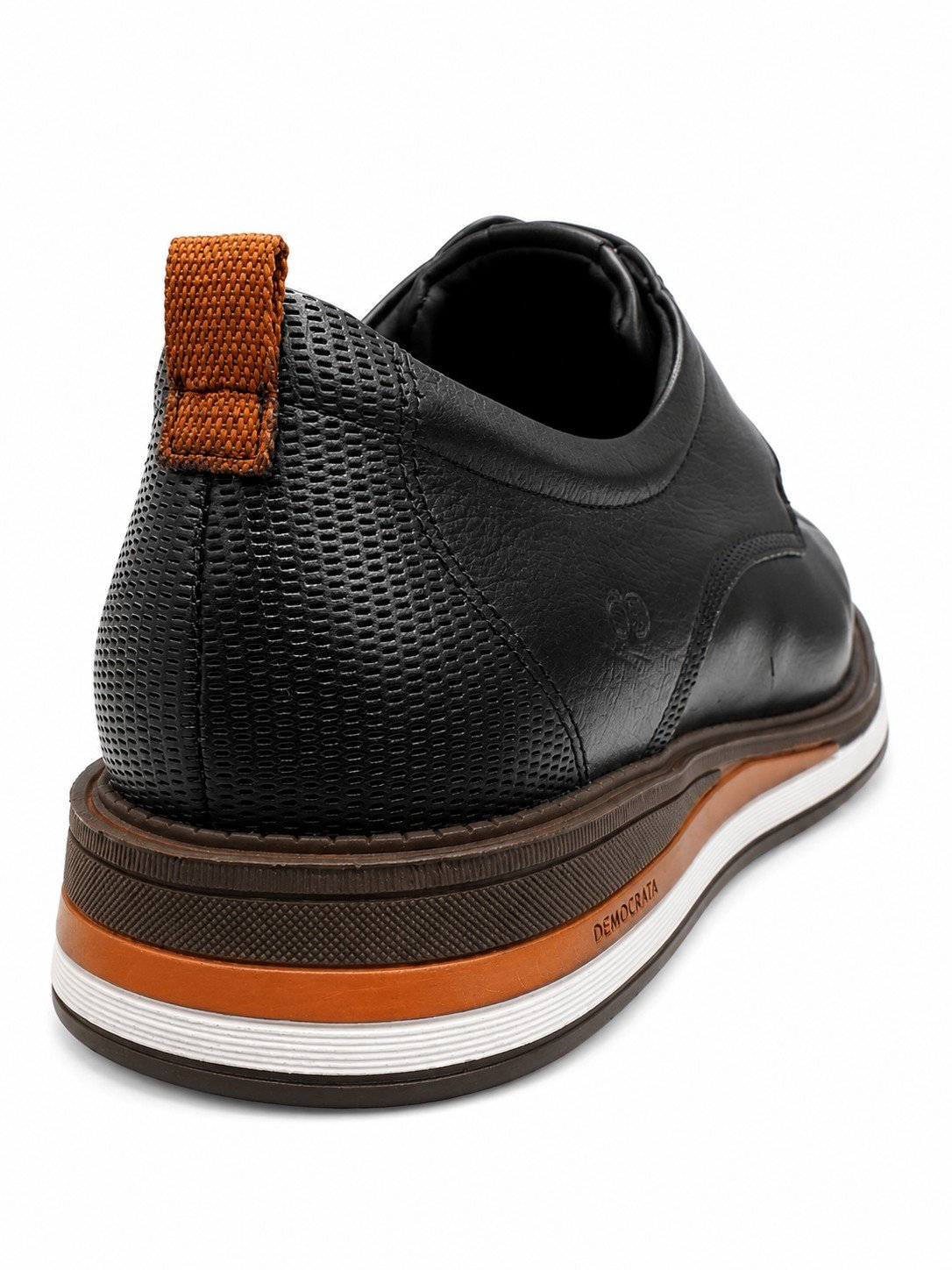 Sapato Democrata Metropolitan Type Masculino Preto Couro Preto 6