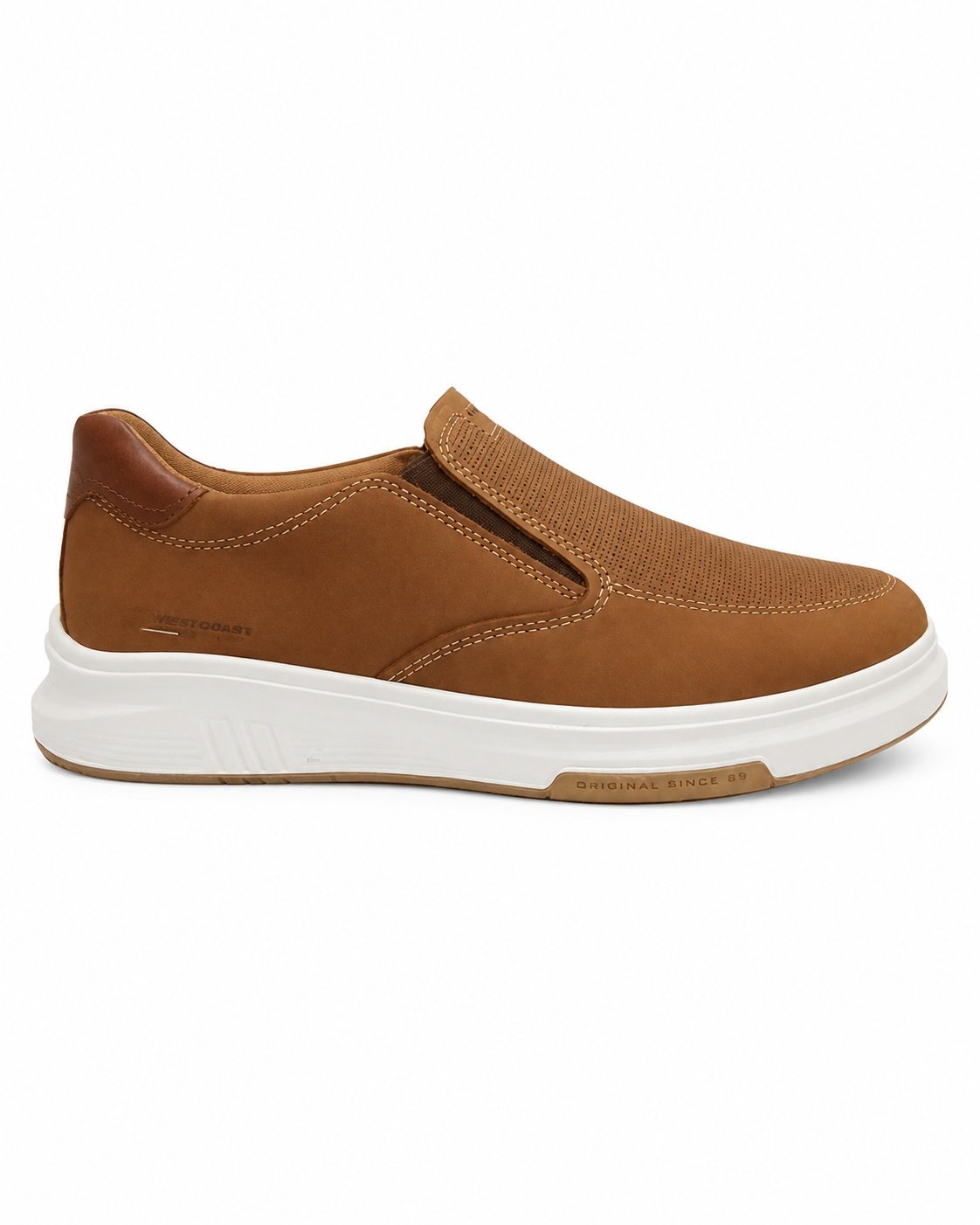 Sapatenis Masculino Pegada Trace Couro Conhaque Casual Marrom 4