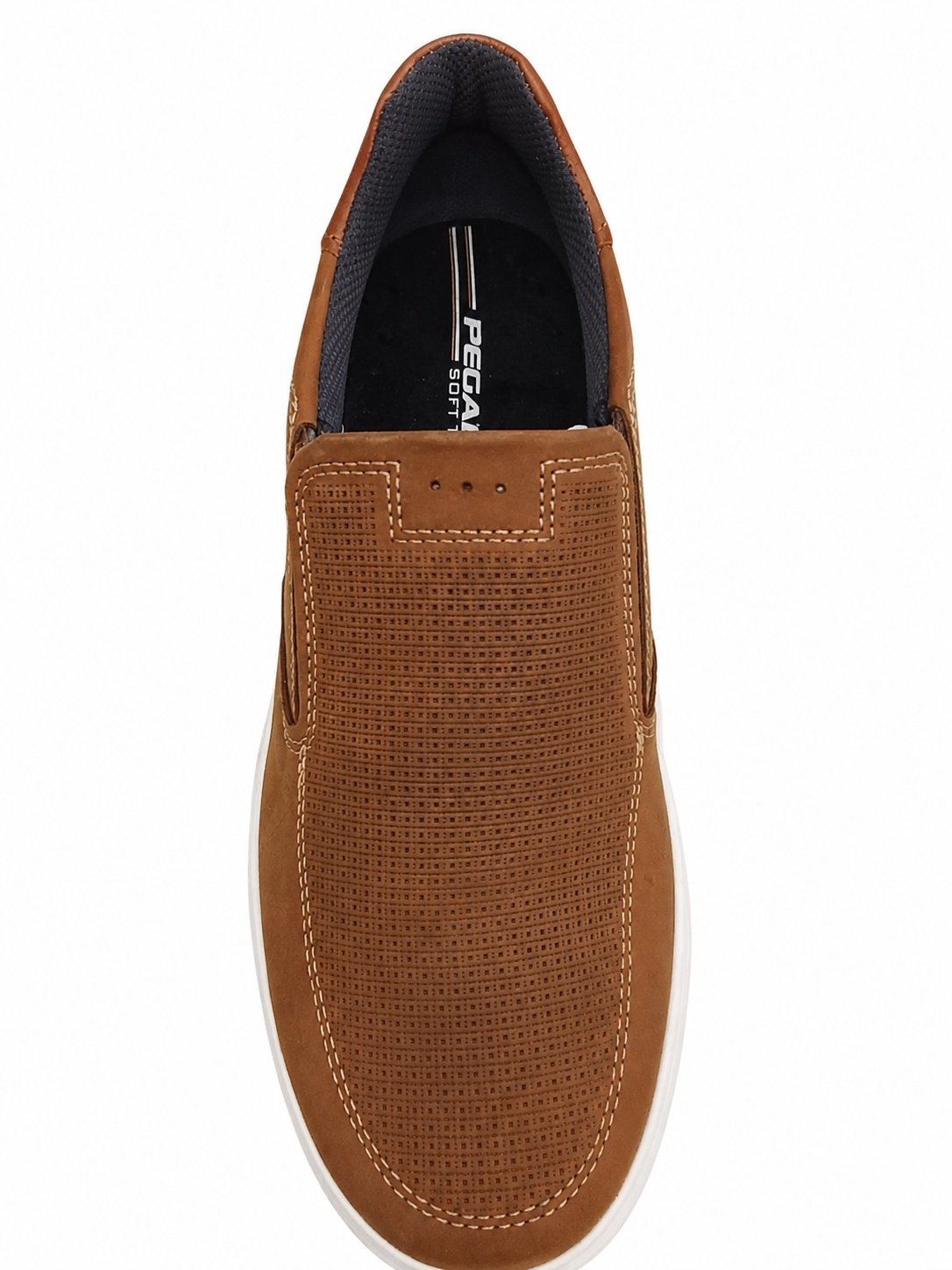 Sapatenis Masculino Pegada Trace Couro Conhaque Casual Marrom 5