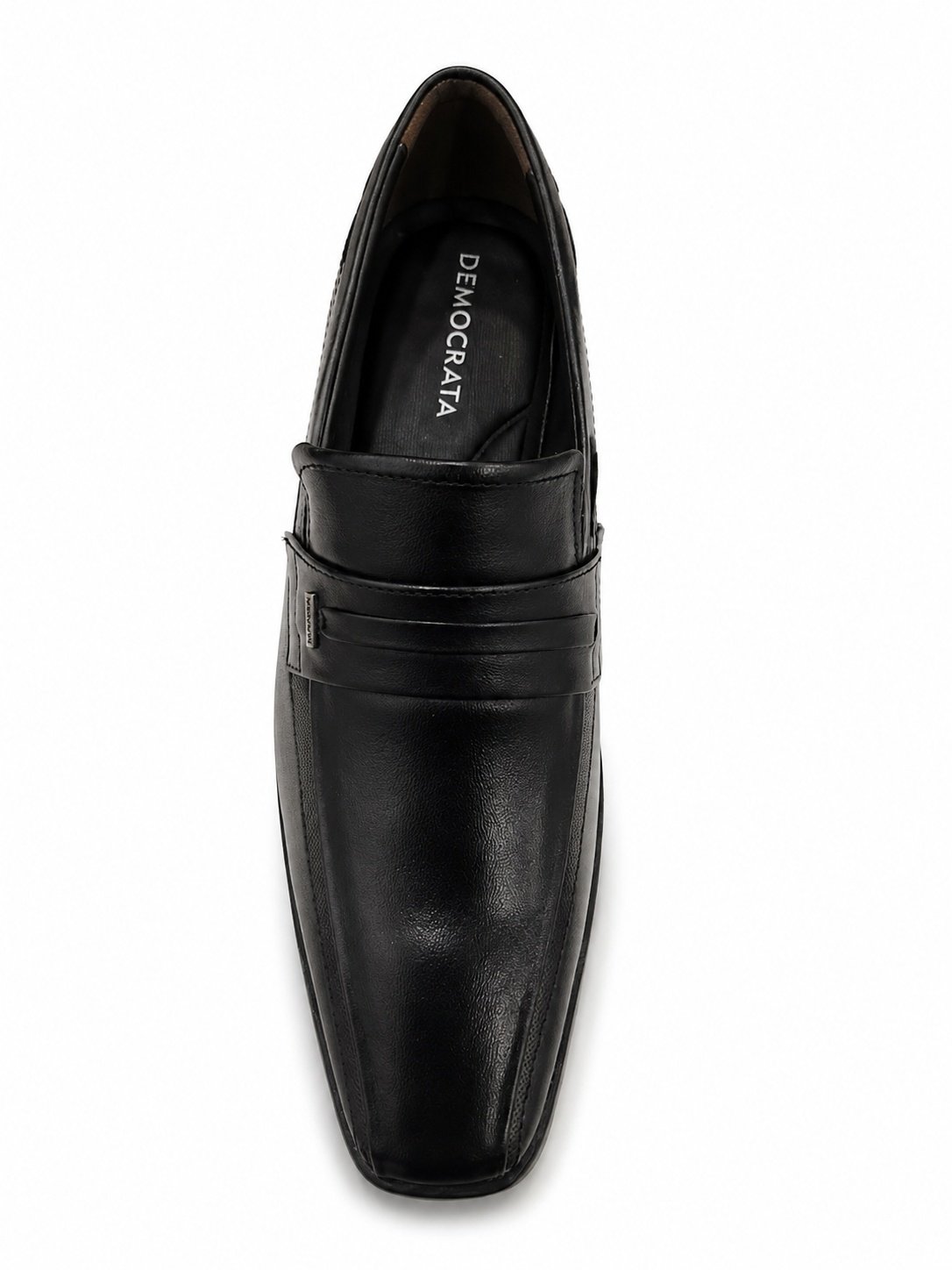 Sapato Democrata Unique Masculino Couro Preto Calce Facil Preto 5
